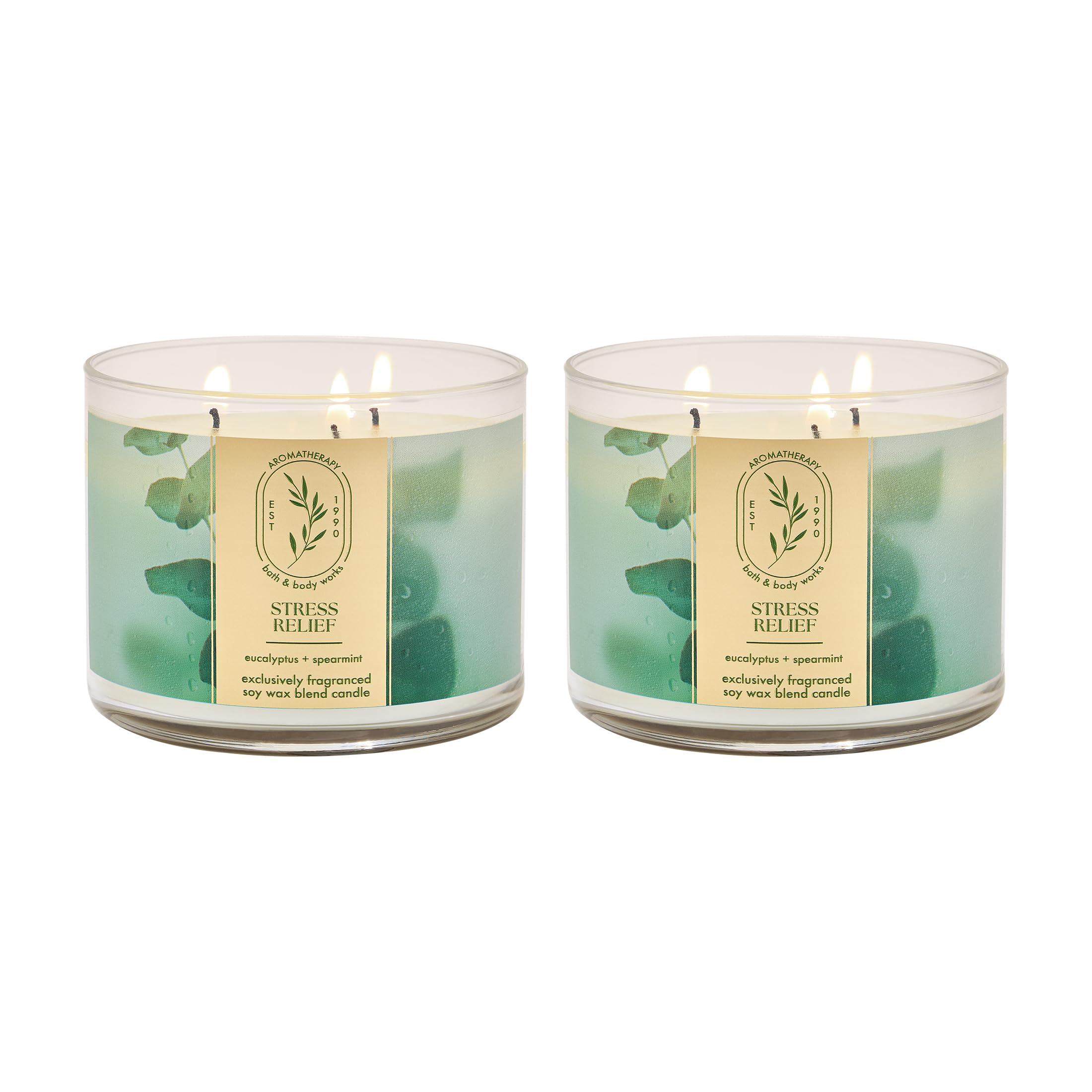 Bath & Body Works 3-Wick Candle, Long-Lasting Burn Up to 45 Hours, Exclusively Fragranced Soy Wax Blend