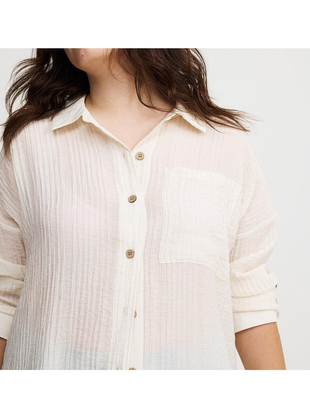 Torrid Women's Plus Size Button-Up Kimono Shirt