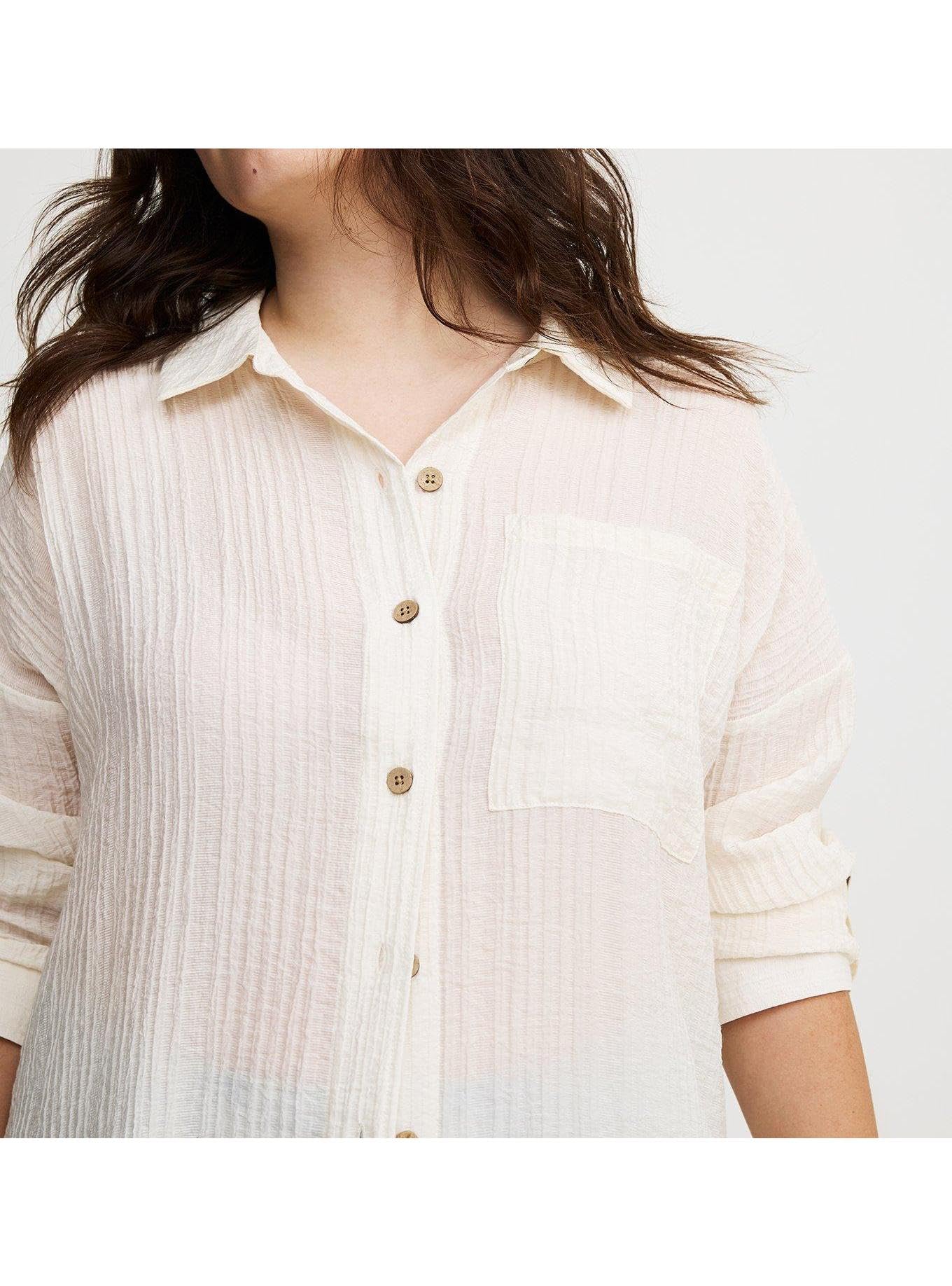 Torrid Women's Plus Size Button-Up Kimono Shirt