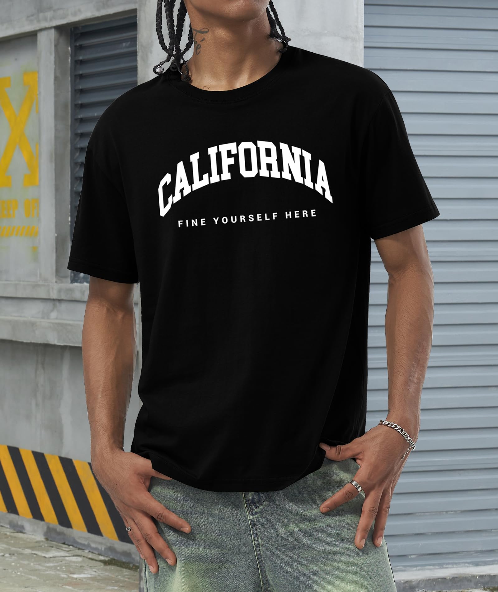 KESIHAN Mens Graphic T Shirts Mens Summer Shirts Round Neck Regular Short Sleeve Casual Vintage Tees