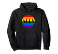 Ally Rainbow Proud Transgender Gay Hoodie - Minimalist Print Unisex