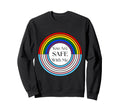 Pride Transgender Rainbow Circle Flag Sweatshirt - Minimalist Print Unisex