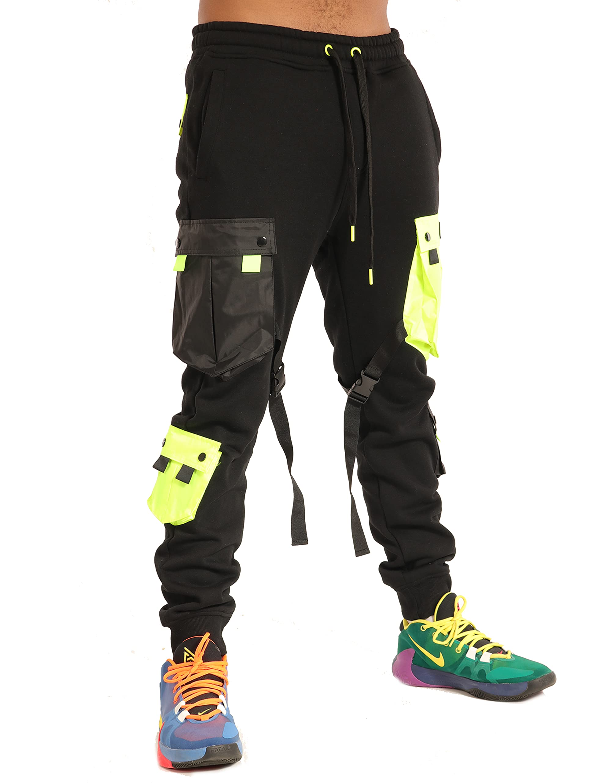 SCREENSHOT Mens Urban NYC Graffiti Hip Hop Fleece Pants Active Fashion Drawstring Sweatpants Bottoms