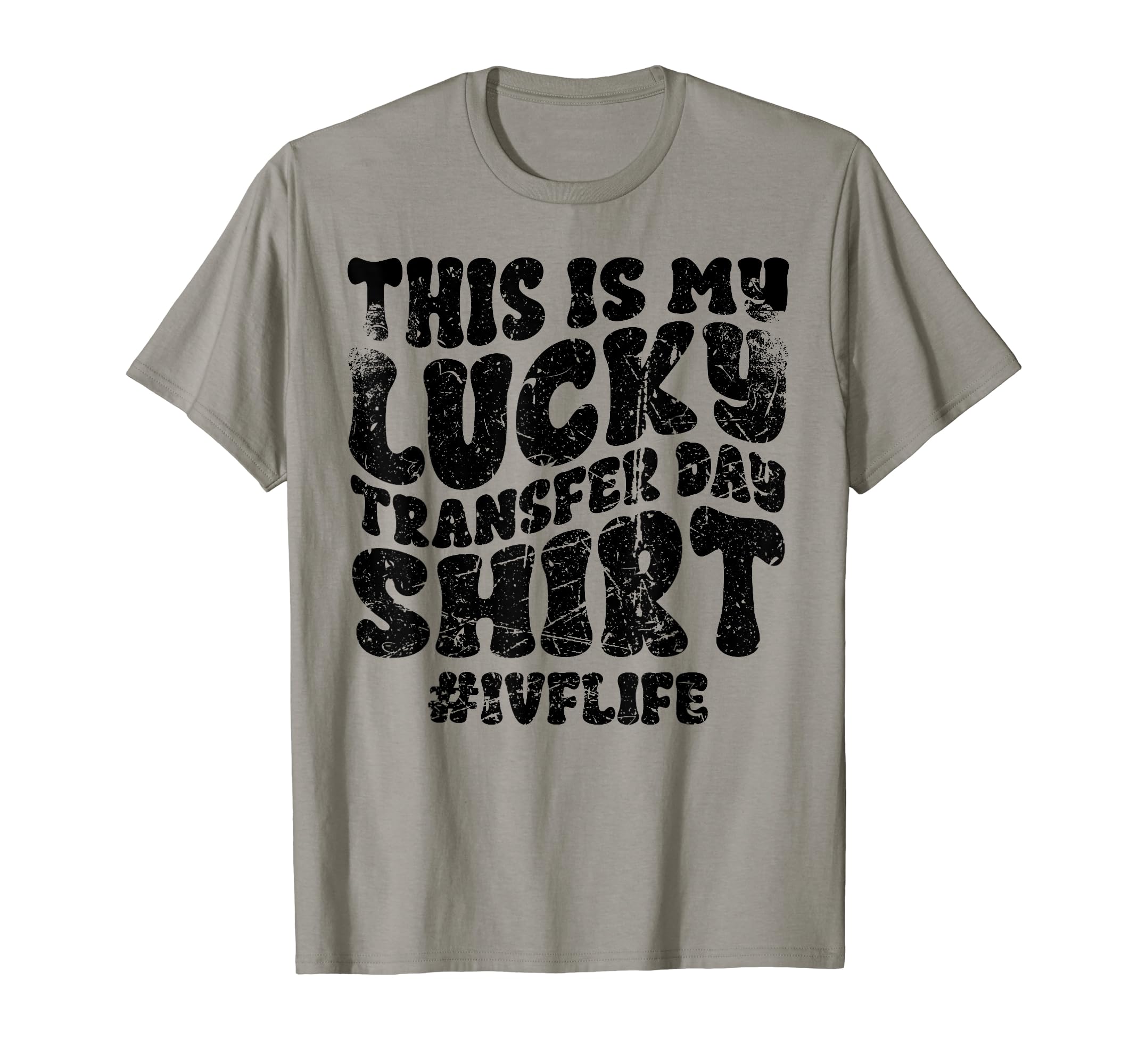 Lucky Transfer Day Ivf Infertility T-Shirt - Minimalist Print Unisex