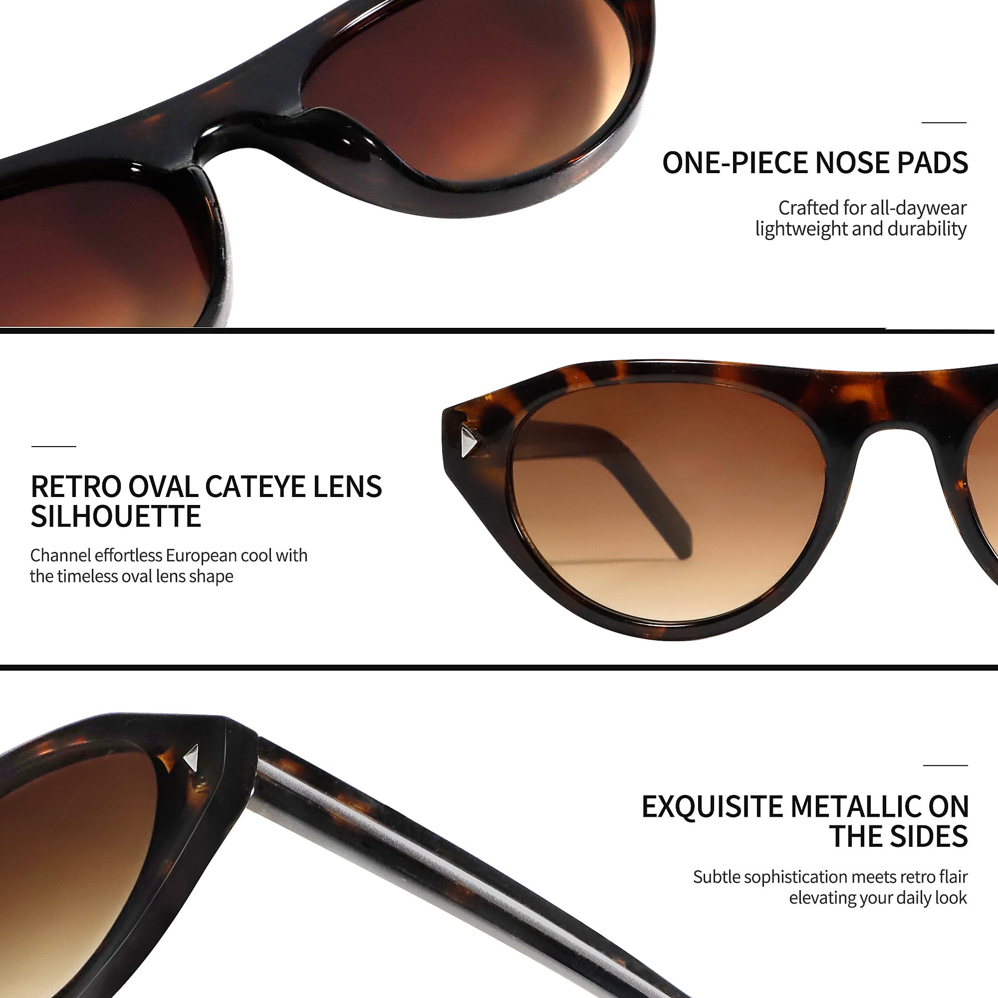 Rmerom Retro Small Oval Sunglasses for Women Men 2026 Trendy Chic Cat Eye Narrow Sun Glasses Vacation Outfits Fashion Sunnies