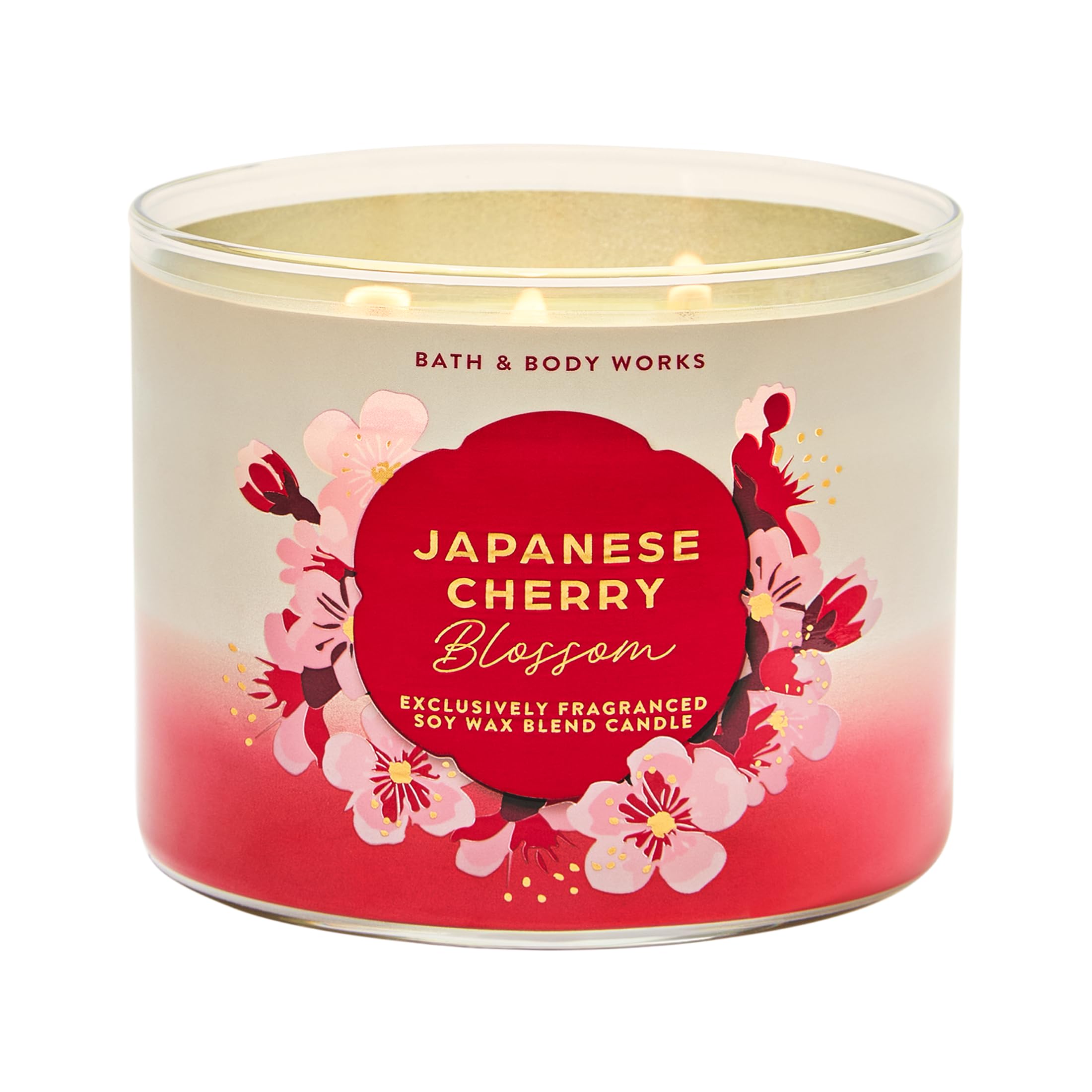 Bath & Body Works 3-Wick Candle, Long-Lasting Burn Up to 45 Hours, Exclusively Fragranced Soy Wax Blend