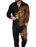 Kubsid Mens Tracksuit Set 2 Piece Long Sleeve Polo Shirt and Pants Jogging Sweatsuits Sets Casual Fashion Vacation Outfits