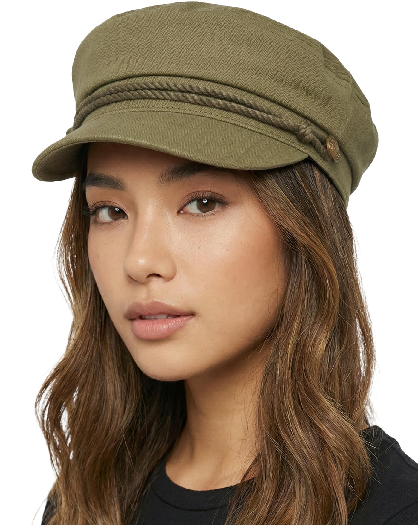 Funky Junque Newsboy Hat for Women – Trendy Greek Fisherman Cap, Classic Women's Baker Boy Newsies Hat, Ladies Fashion Caps