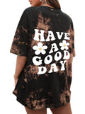 CSDAJIO Women's Trendy Oversized T Shirt Graphic Tee Crewneck Short Sleeve Loose Cute Going Out Summer Tops