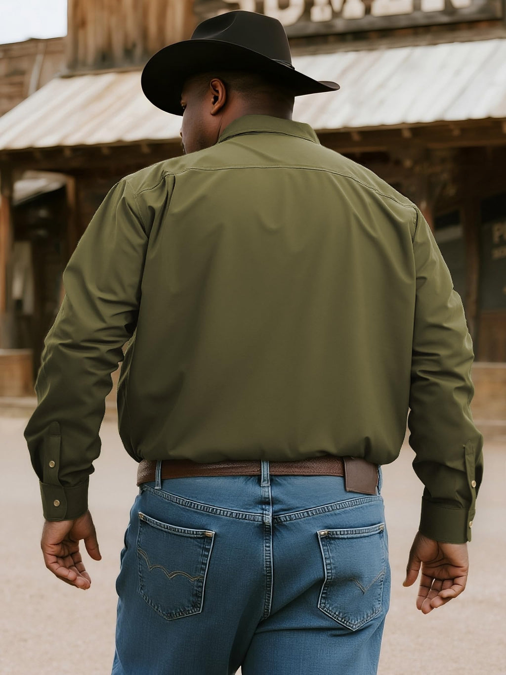Big and Tall Shirts for Men,Button Down Work Shirt with Roll-Up Sleeves and Utility Pockets,Casual Outdoor Western Fit