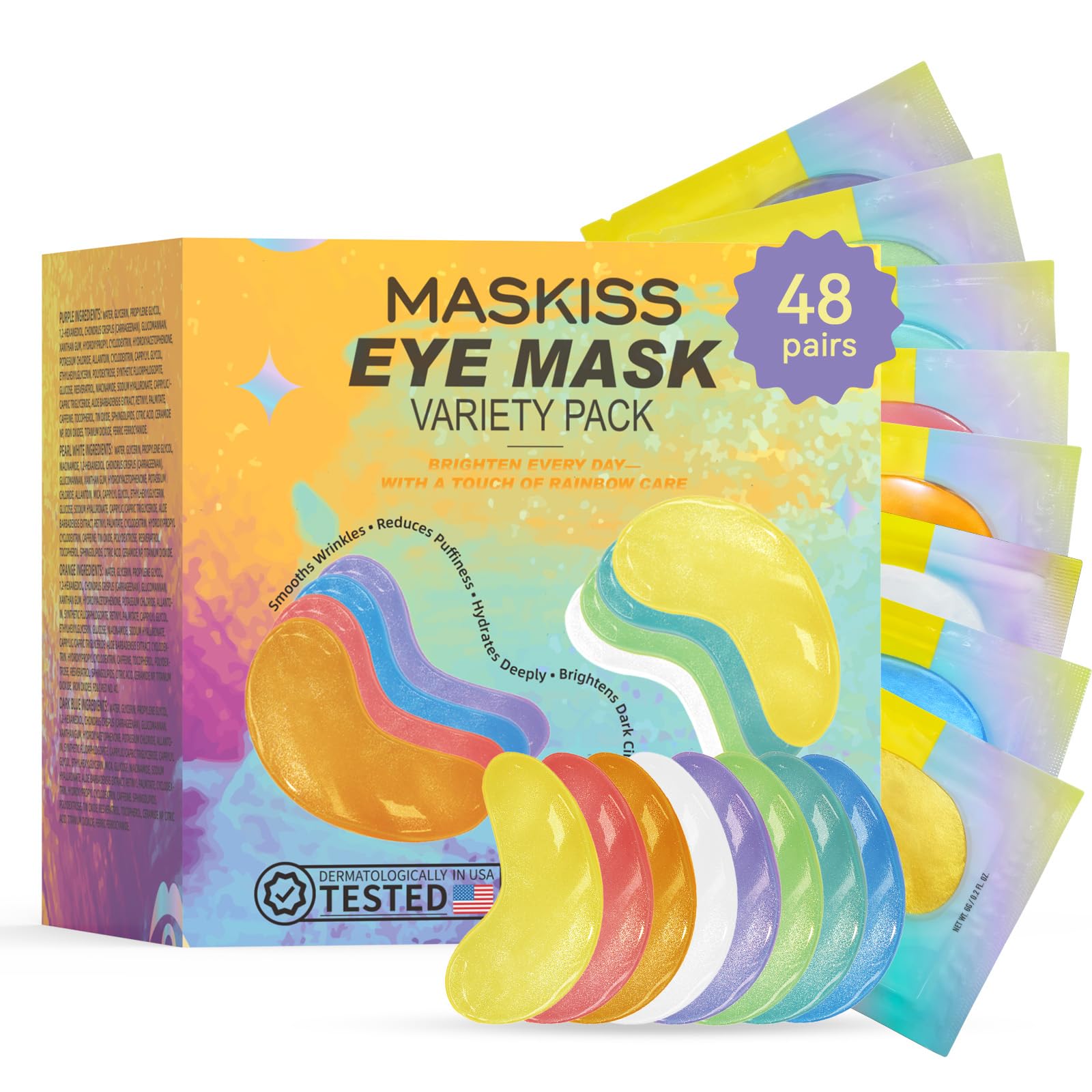 Maskiss Under Eye Patches, eye mask, Collagen Skin Care Products, Eye Patches for Puffy Eyes, eye masks for dark circles and puffiness