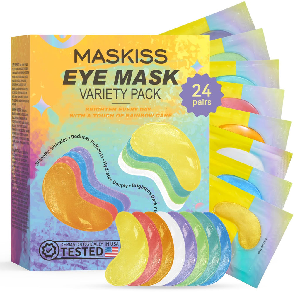 Maskiss Under Eye Patches, eye mask, Collagen Skin Care Products, Eye Patches for Puffy Eyes, eye masks for dark circles and puffiness