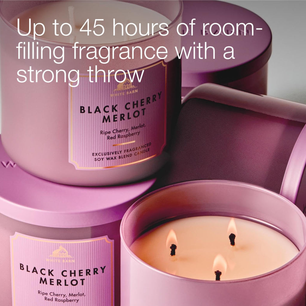 Bath & Body Works 3-Wick Candle, Long-Lasting Burn Up to 45 Hours, Exclusively Fragranced Soy Wax Blend