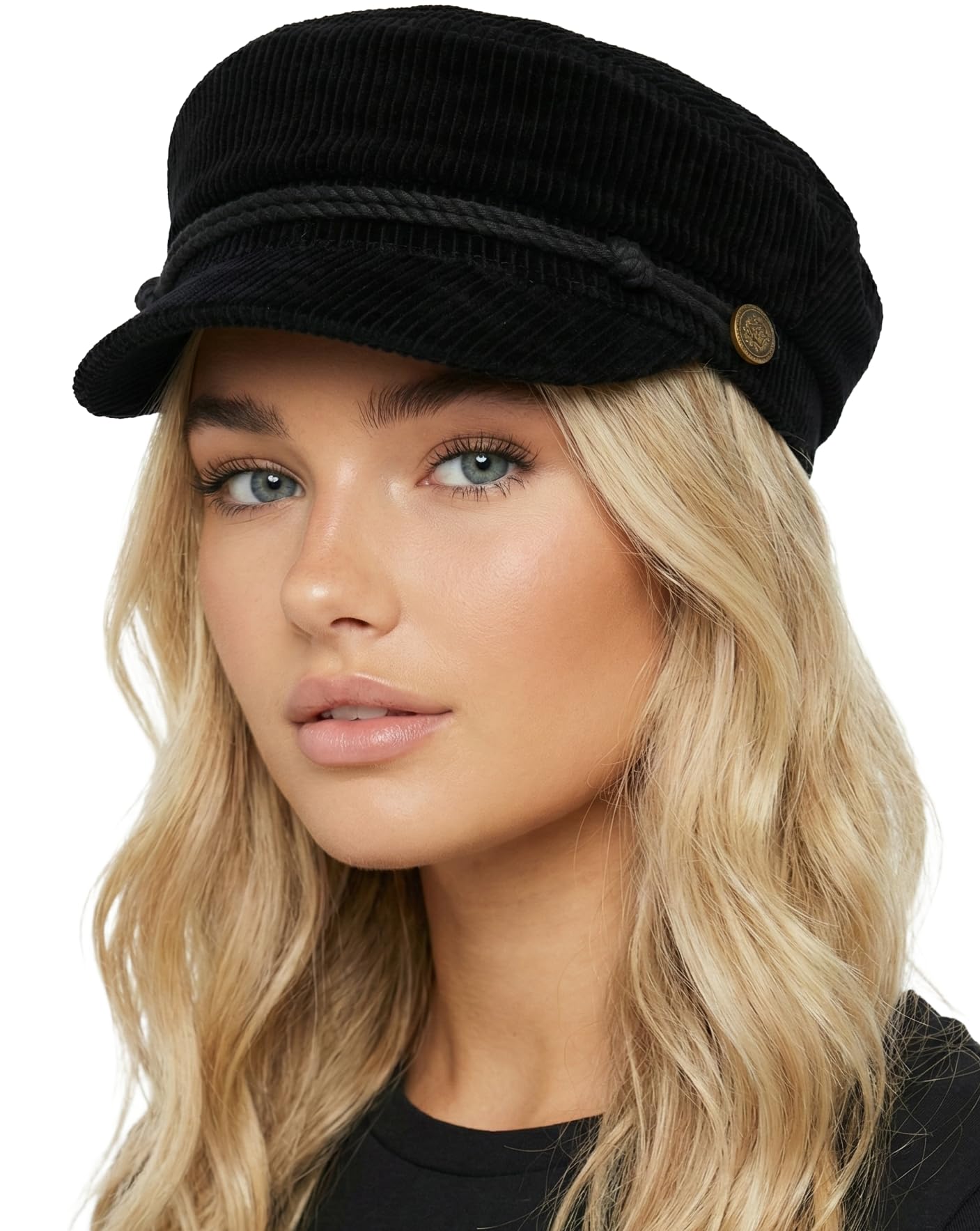 Funky Junque Newsboy Hat for Women – Trendy Greek Fisherman Cap, Classic Women's Baker Boy Newsies Hat, Ladies Fashion Caps
