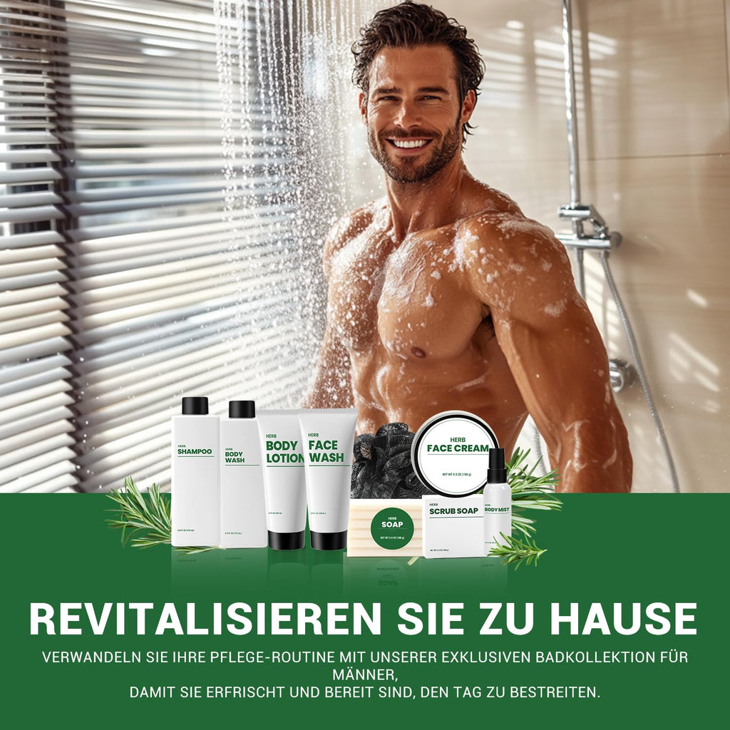 The three-piece men's skincare set is specially designed for people with oily skin.