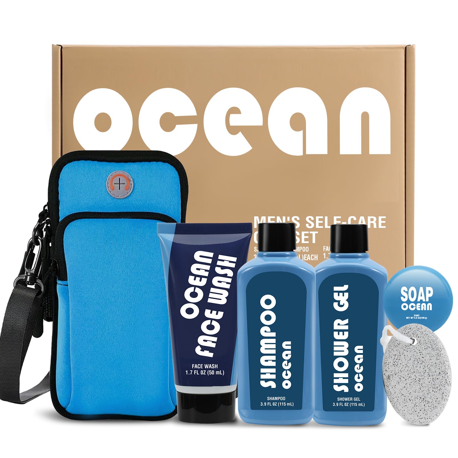 The three-piece men's skincare set is specially designed for people with oily skin.