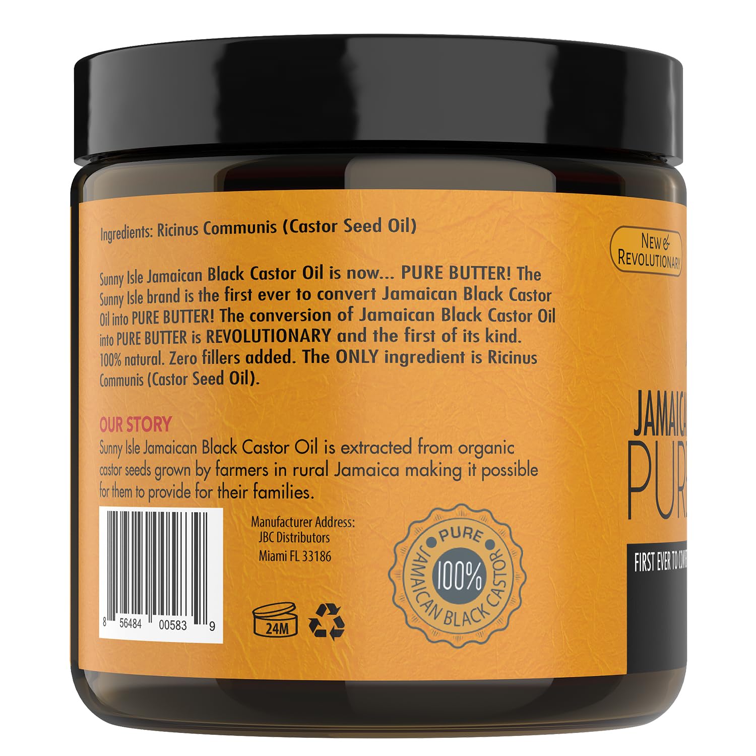 Sunny Isle Jamaican Black Castor Oil Pure Butter