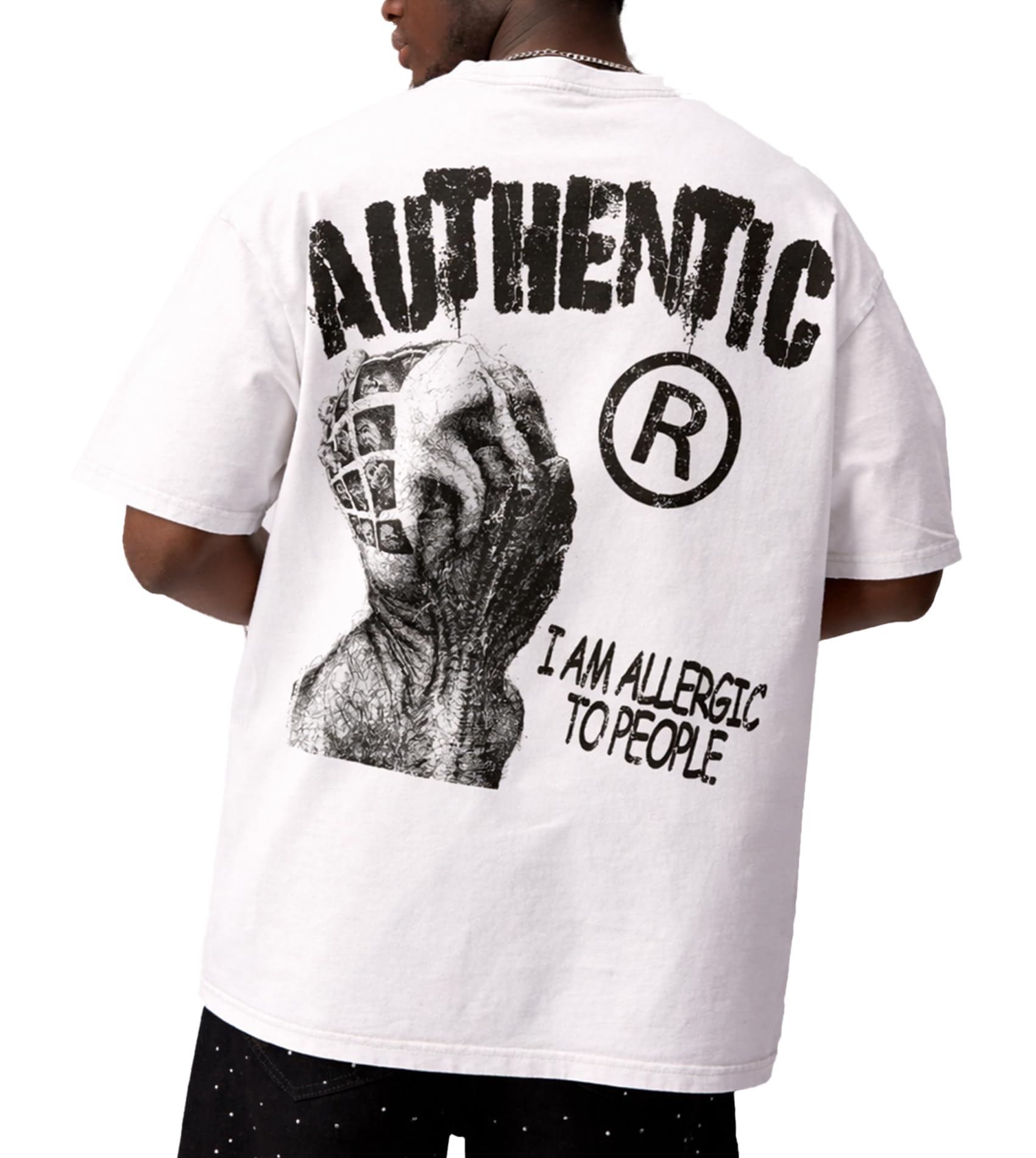 Sopula Studio Mens Graphic T-Shirts, Christian Tees Shirt Unisex Oversized Jesus Y2K Cotton Streetwear Top