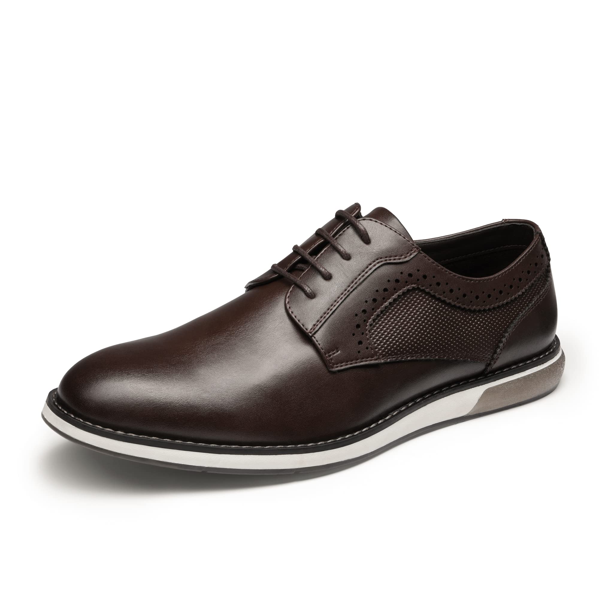 Bruno Marc Men's Casual Dress Sneaker Shoes, Business Formal Derby Plain Toe Oxfords Crossflex GentEdge