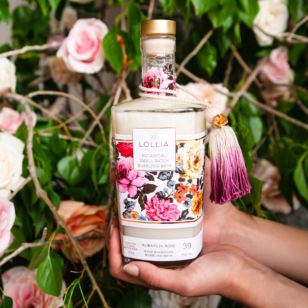 LOLLIA Bubble Bath, Storied Fragrance, Luxury Hydrating Bubbling Soap, Richly Scented Bath and Body Product