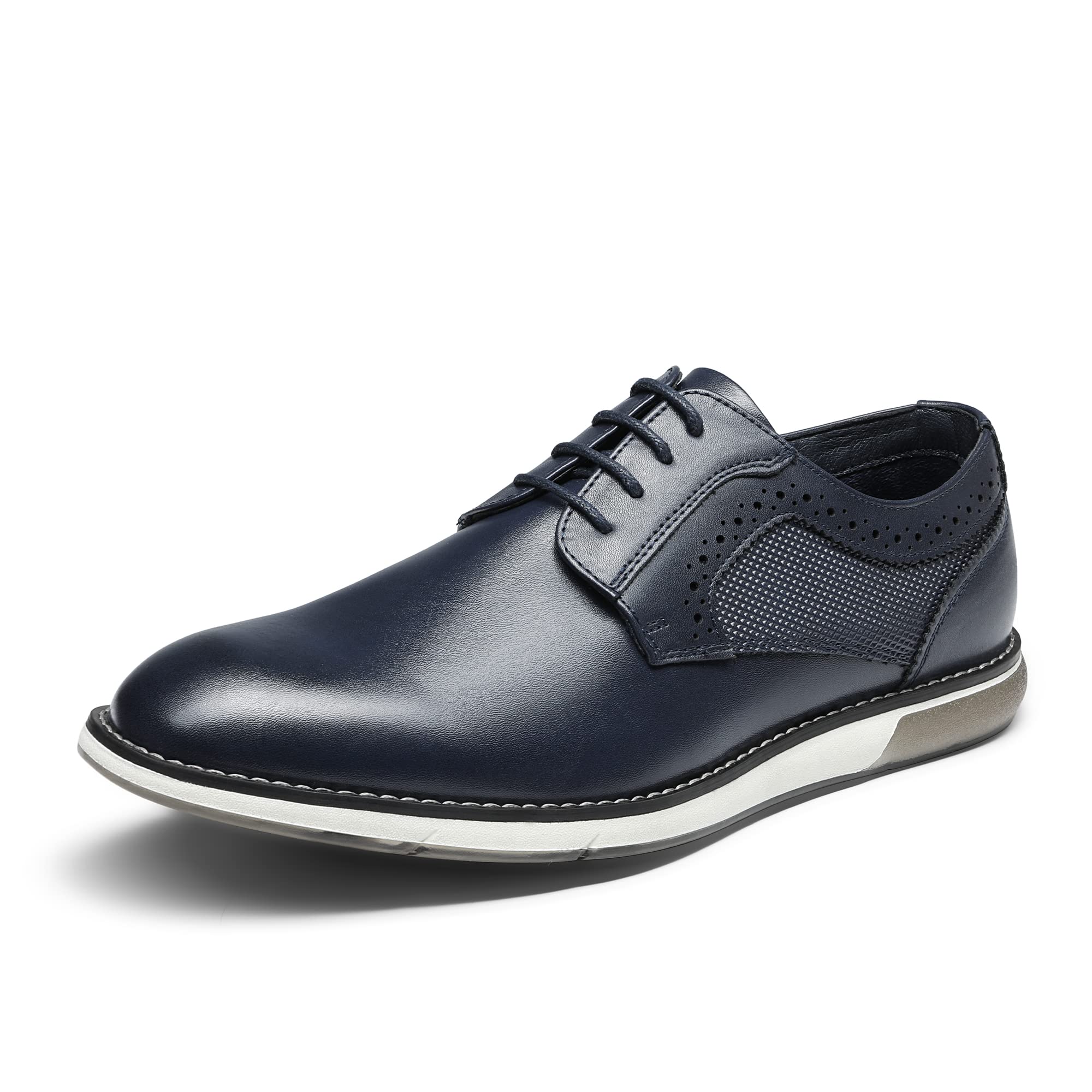 Bruno Marc Men's Casual Dress Sneaker Shoes, Business Formal Derby Plain Toe Oxfords Crossflex GentEdge