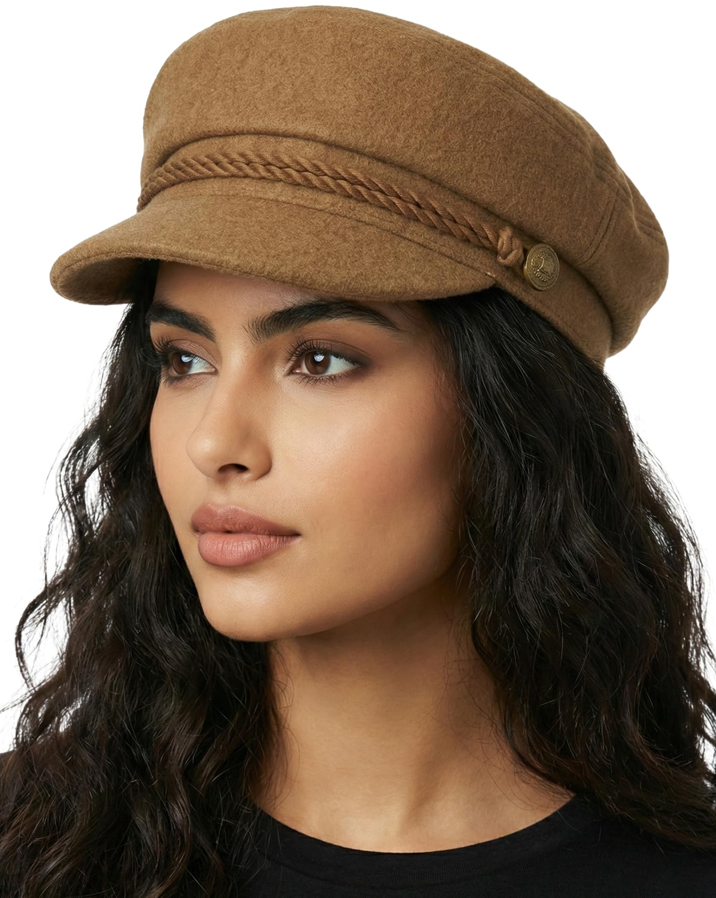 Funky Junque Newsboy Hat for Women – Trendy Greek Fisherman Cap, Classic Women's Baker Boy Newsies Hat, Ladies Fashion Caps
