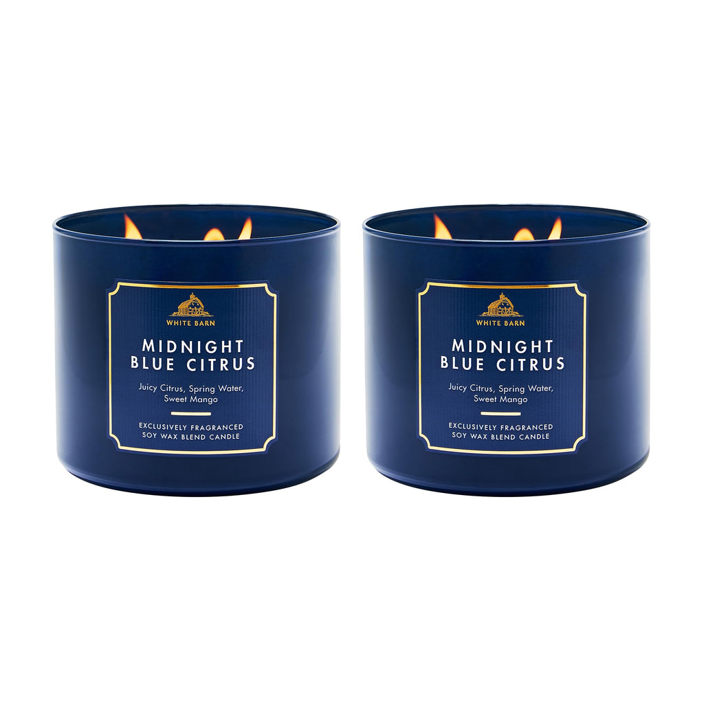 Bath & Body Works 3-Wick Candle, Long-Lasting Burn Up to 45 Hours, Exclusively Fragranced Soy Wax Blend