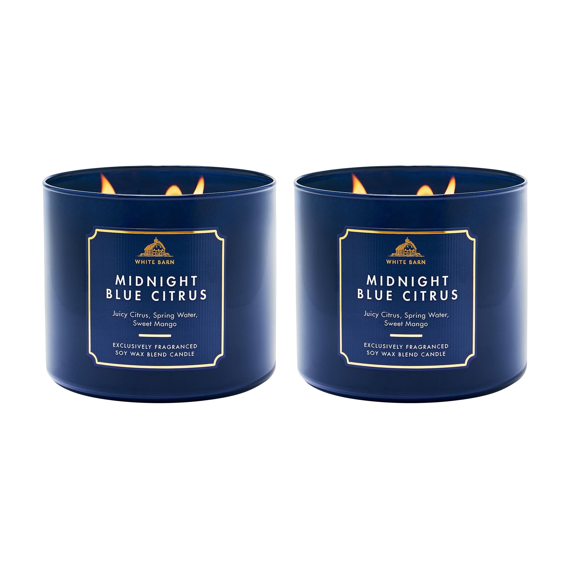 Bath & Body Works 3-Wick Candle, Long-Lasting Burn Up to 45 Hours, Exclusively Fragranced Soy Wax Blend