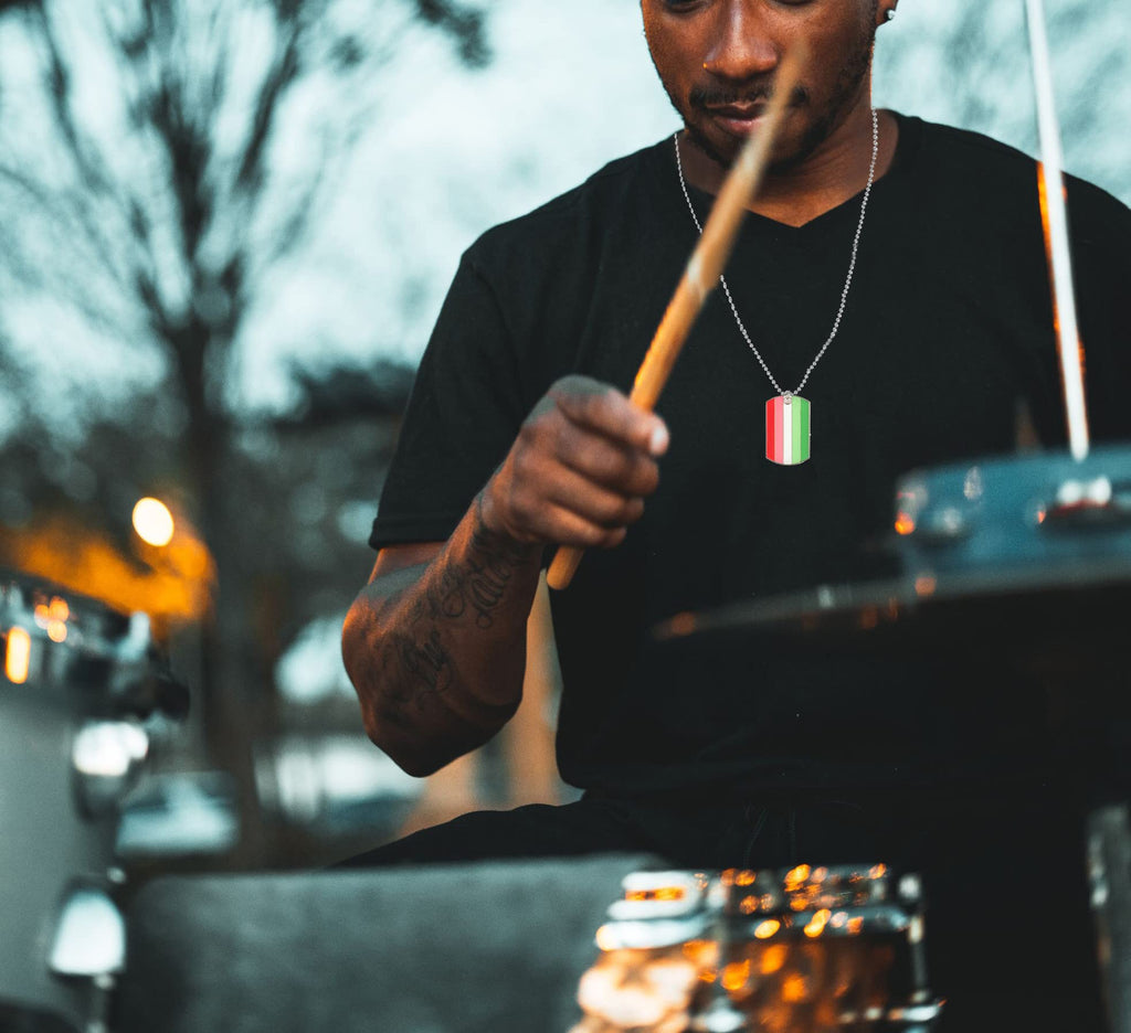 COLDDOX Progress Pride Dog Tags Pendant Rainbow Pride Gift LGBT Necklace