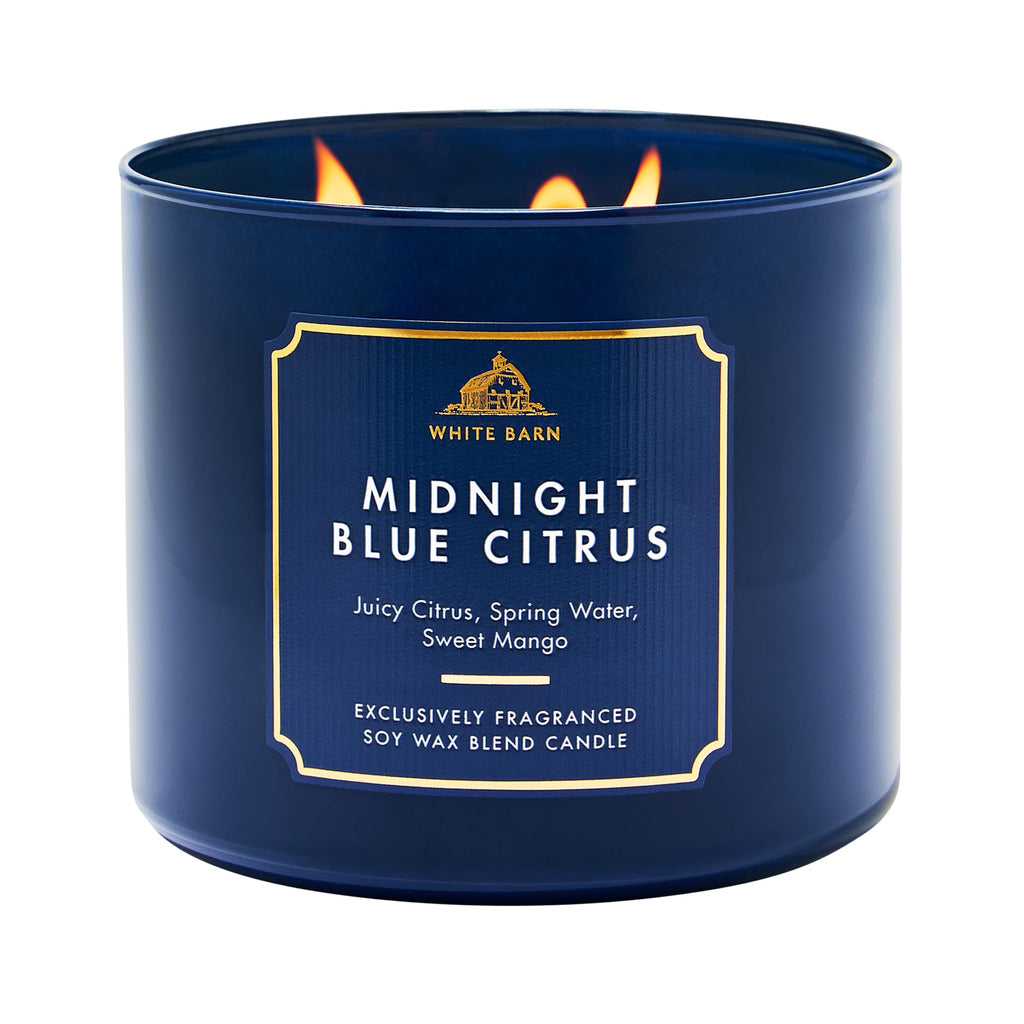 Bath & Body Works 3-Wick Candle, Long-Lasting Burn Up to 45 Hours, Exclusively Fragranced Soy Wax Blend
