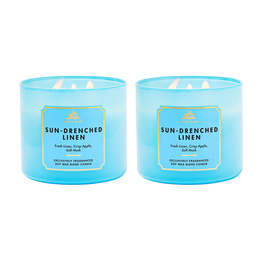 Bath & Body Works 3-Wick Candle, Long-Lasting Burn Up to 45 Hours, Exclusively Fragranced Soy Wax Blend