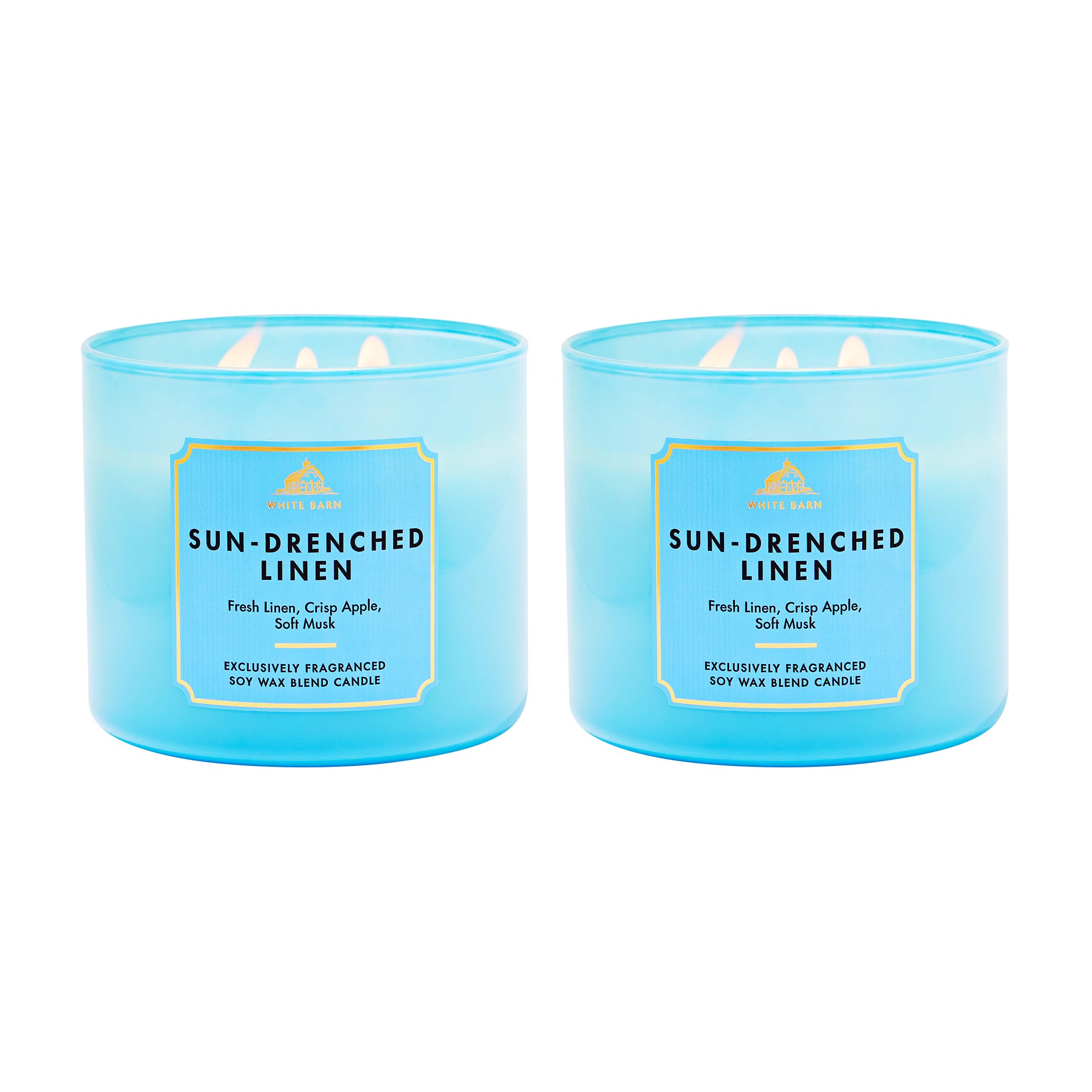Bath & Body Works 3-Wick Candle, Long-Lasting Burn Up to 45 Hours, Exclusively Fragranced Soy Wax Blend