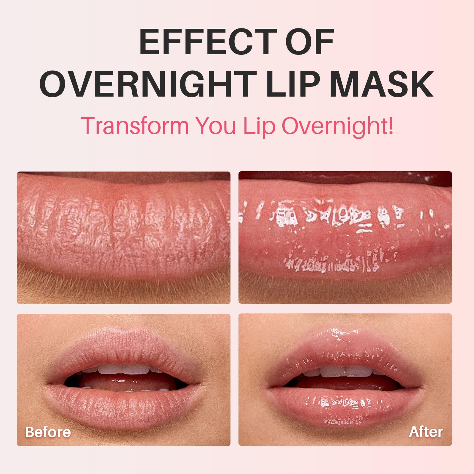 SPODARE Lip Sleeping Mask Overnight -Original Dual-Color Lip Balm for Softer and Smoother Lips, Intensiveto Nourish and Hydration Reduce Fine Lines for Dry Cracked Skin - 0.42 Fl Oz