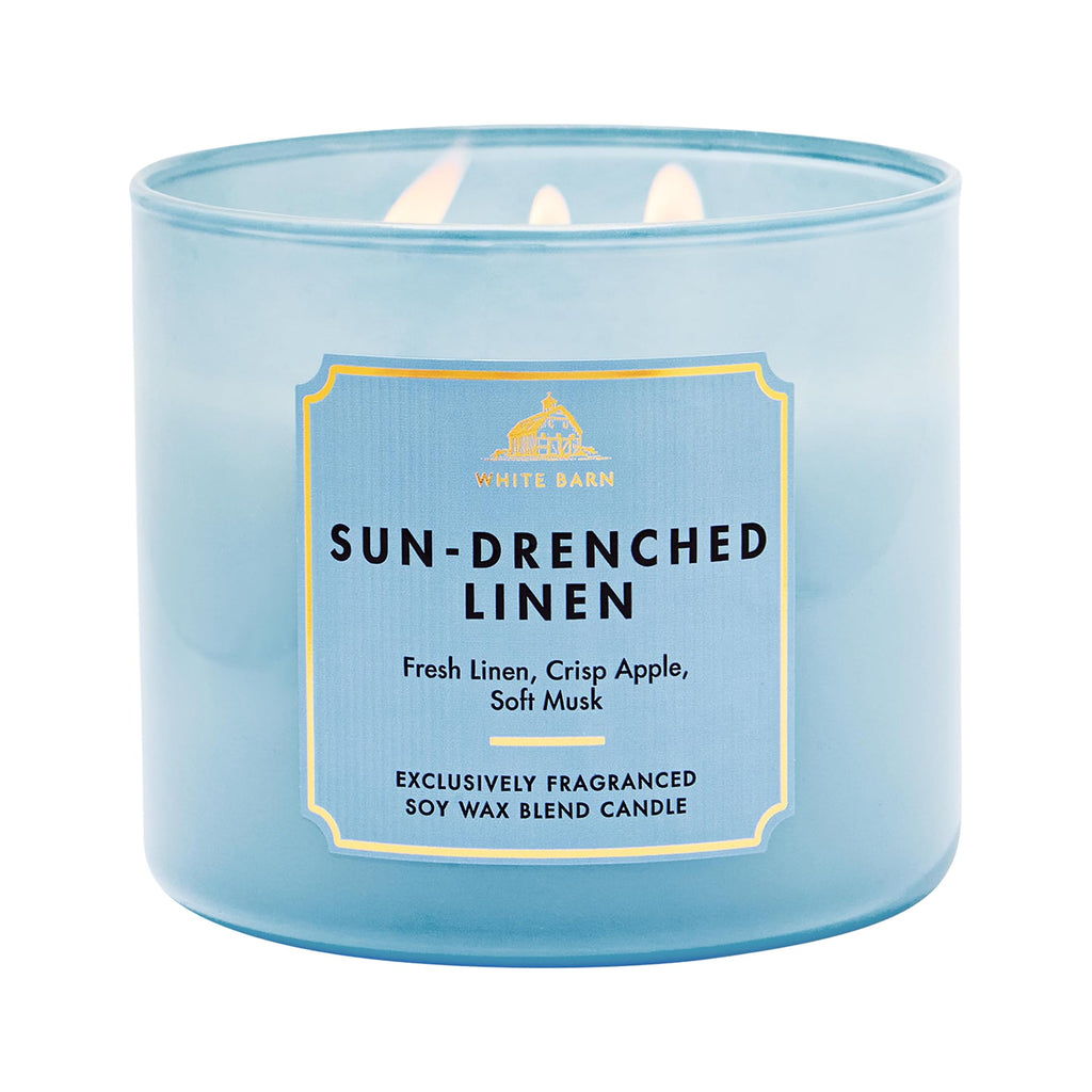 Bath & Body Works 3-Wick Candle, Long-Lasting Burn Up to 45 Hours, Exclusively Fragranced Soy Wax Blend