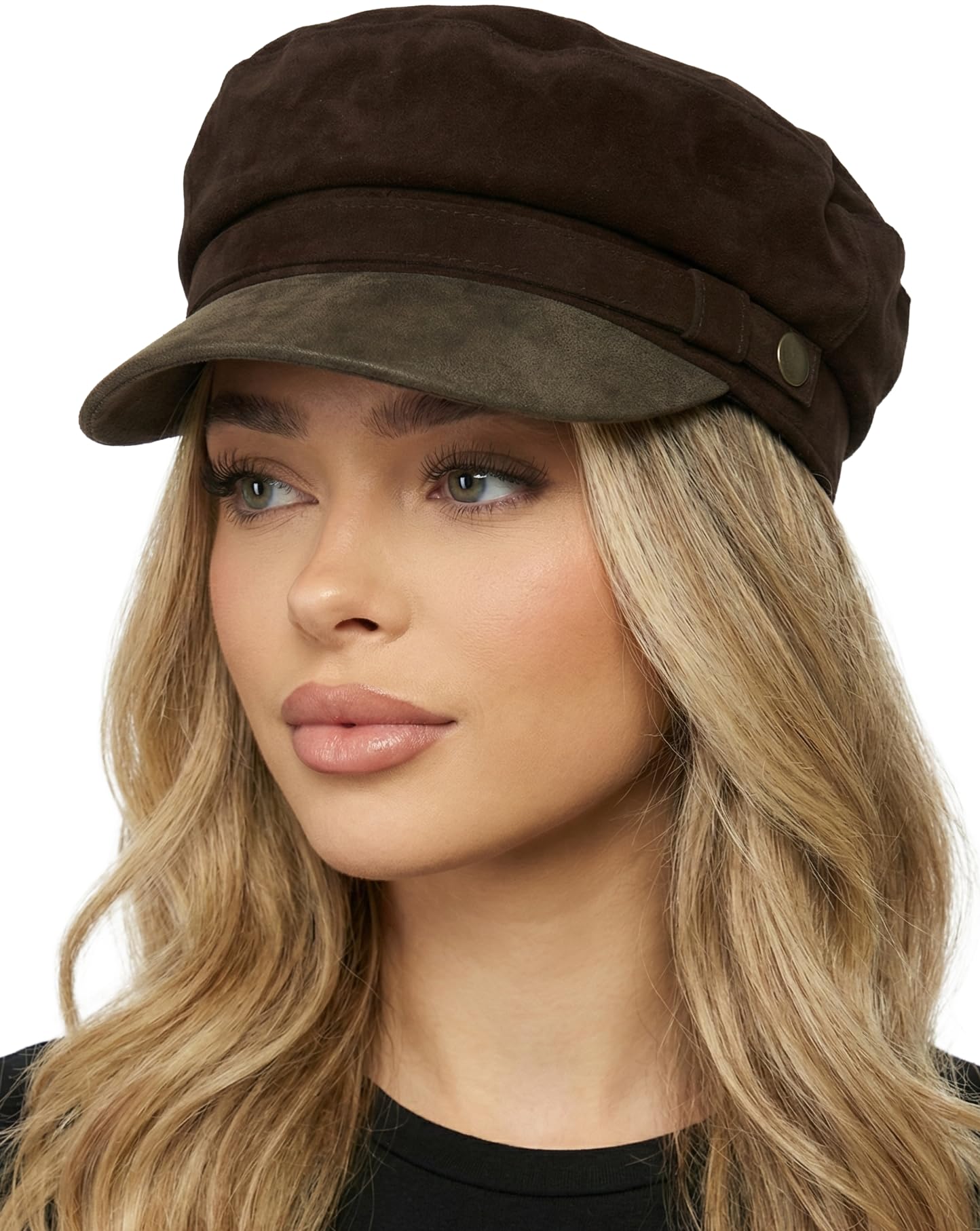Funky Junque Newsboy Hat for Women – Trendy Greek Fisherman Cap, Classic Women's Baker Boy Newsies Hat, Ladies Fashion Caps