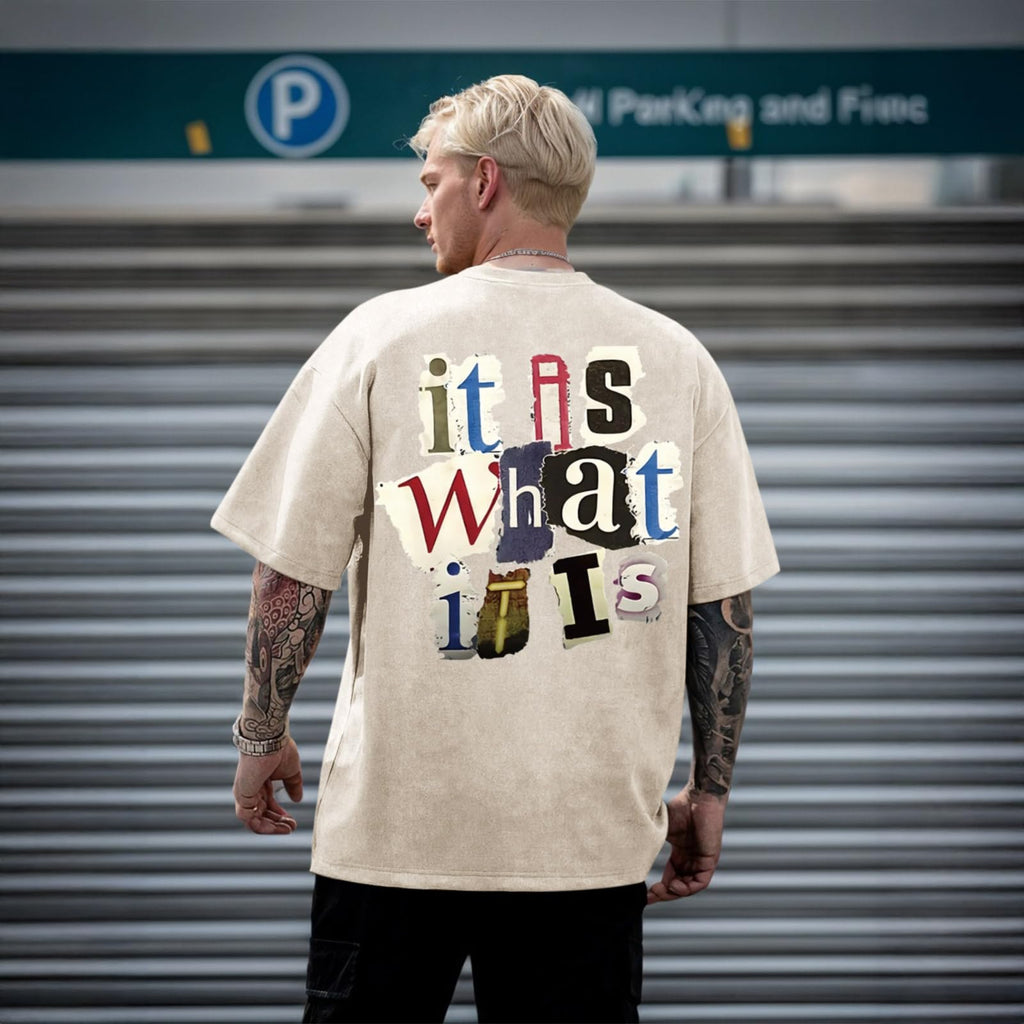 Zoemghc Men's Graphic Tees Funny Letter Print Vintage Oversize T Shirts Acid Wash Shirt Streetwear Rapper Casual Tee Top