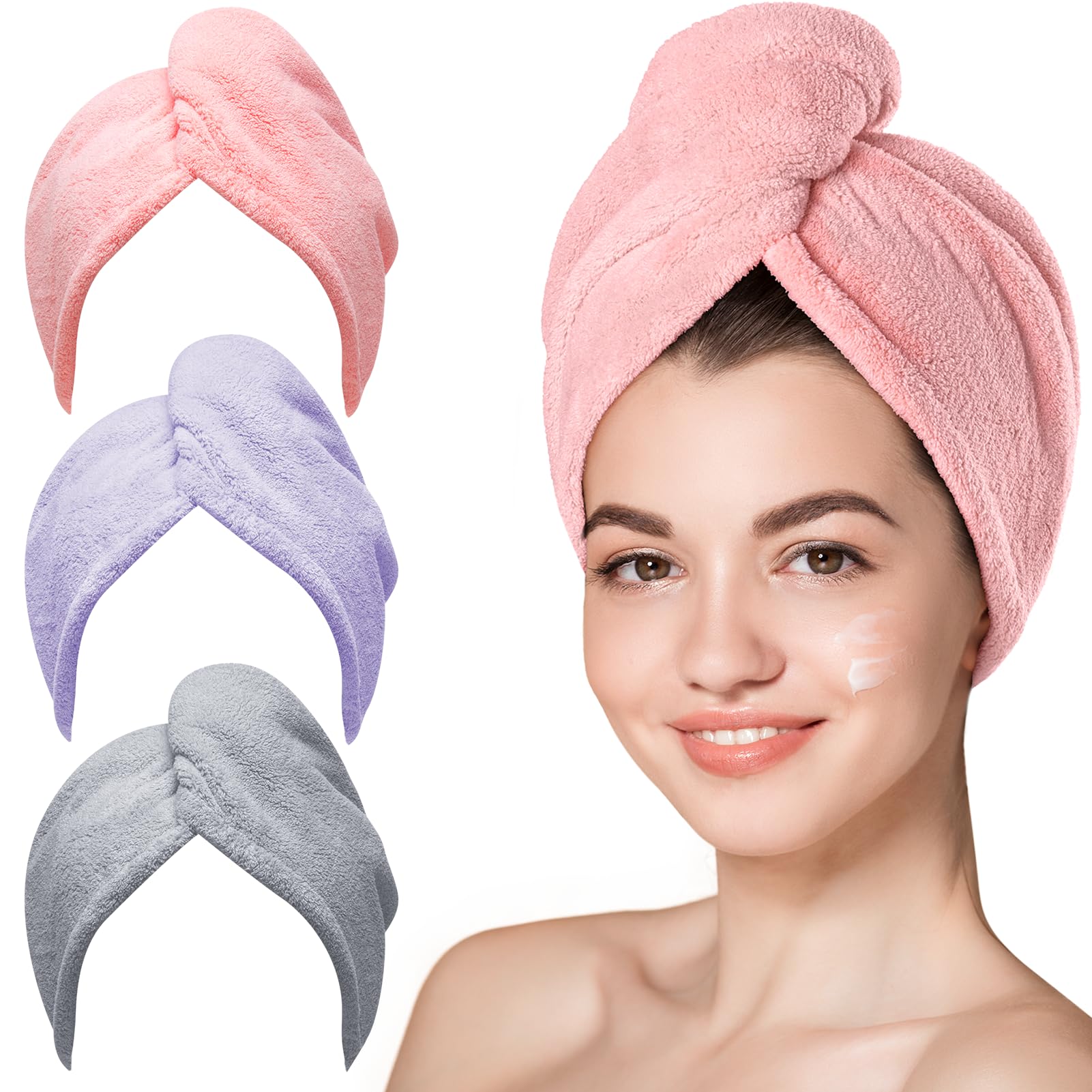 Hicober Microfiber Hair Towel