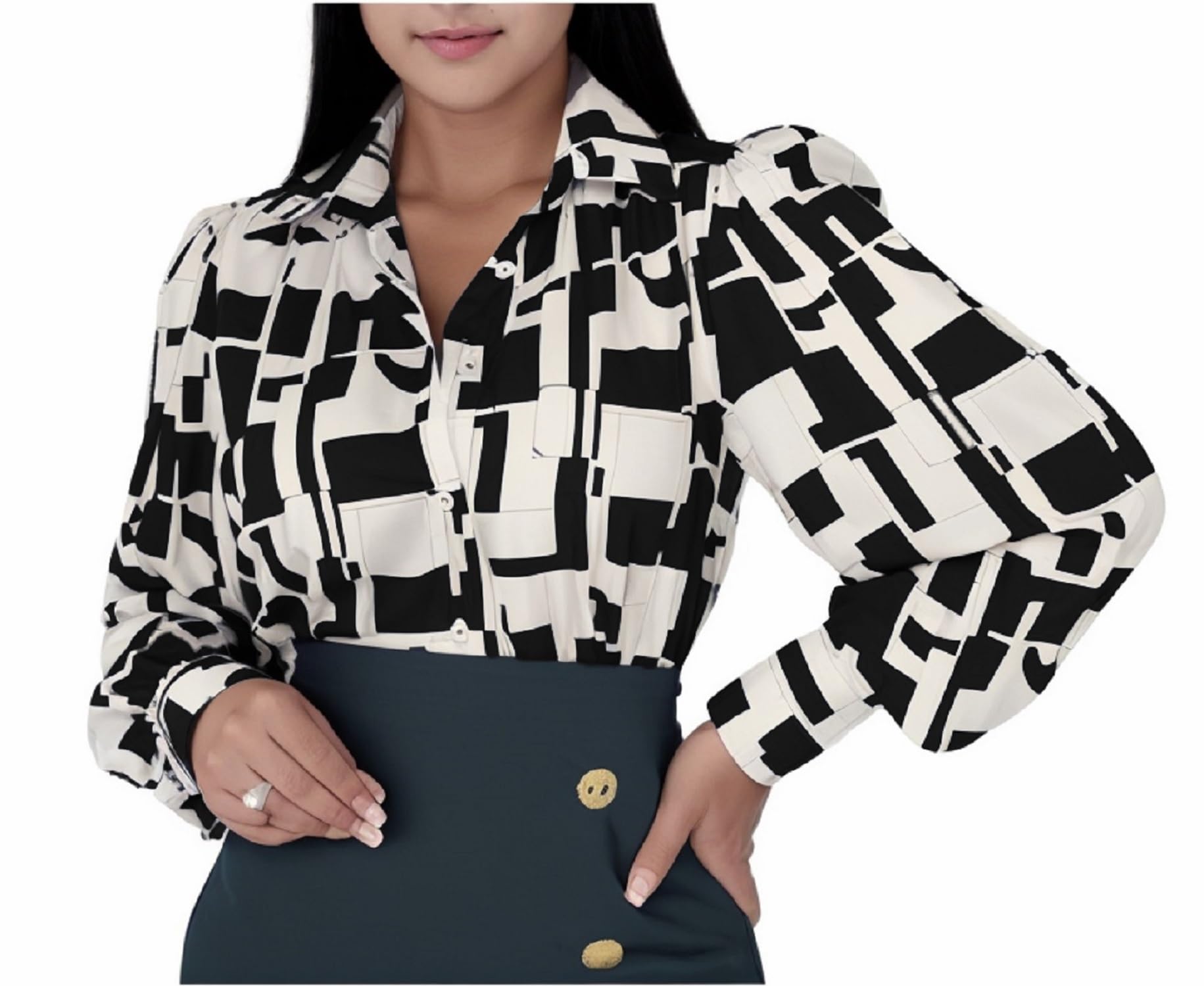 Blouses for Women Dressy Casual Colorful Long Sleeve Shirt Floral Print Tops Loose Collar Sexy T-Shirts Fashion 2023