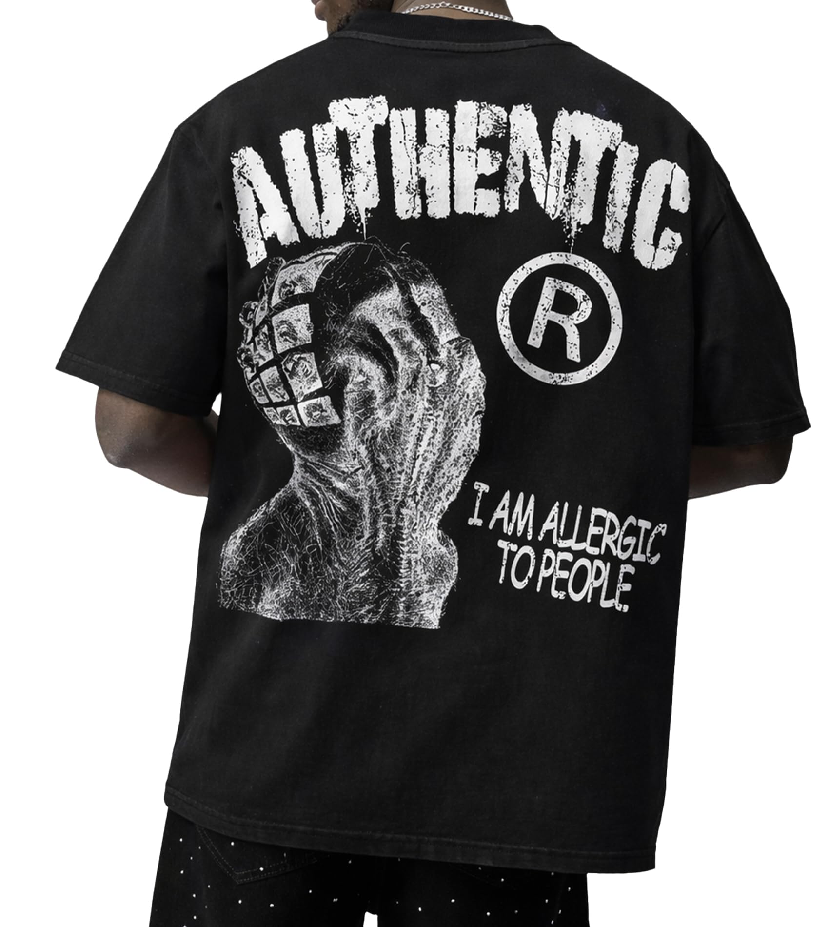 Sopula Studio Mens Graphic T-Shirts, Christian Tees Shirt Unisex Oversized Jesus Y2K Cotton Streetwear Top