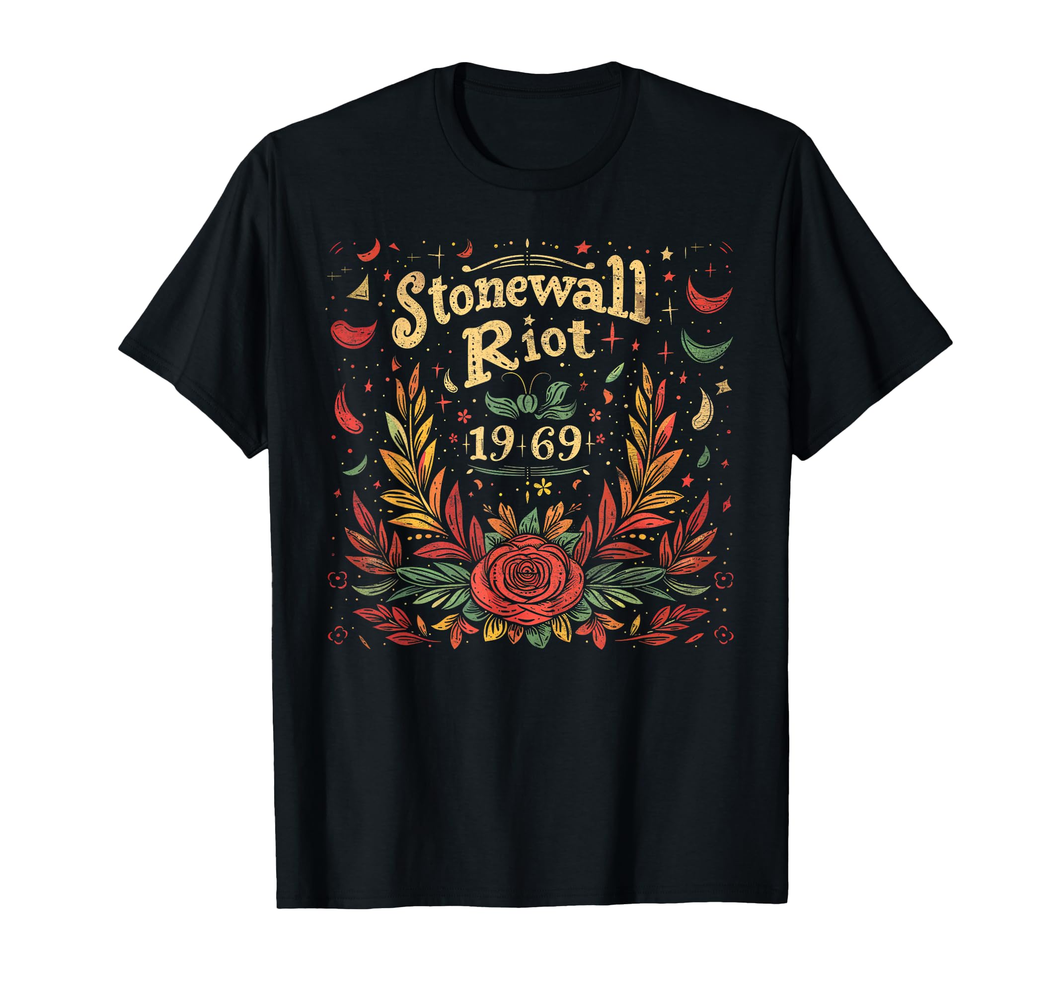 Gay Pride Month Rainbow Flag Stonewall Riot 1969 LGBTQ T-Shirt