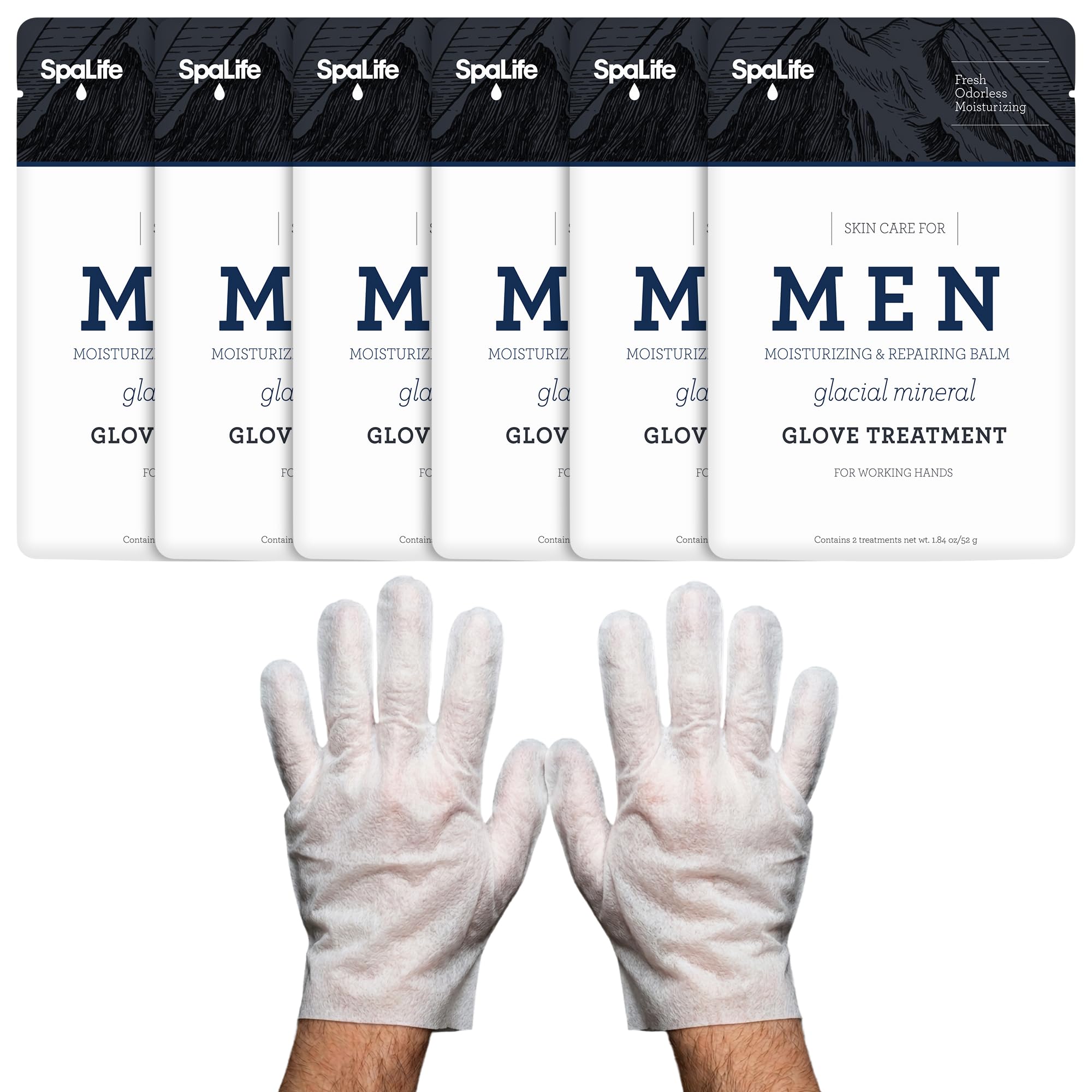 SpaLife Men's Hand, Foot and Face Mask