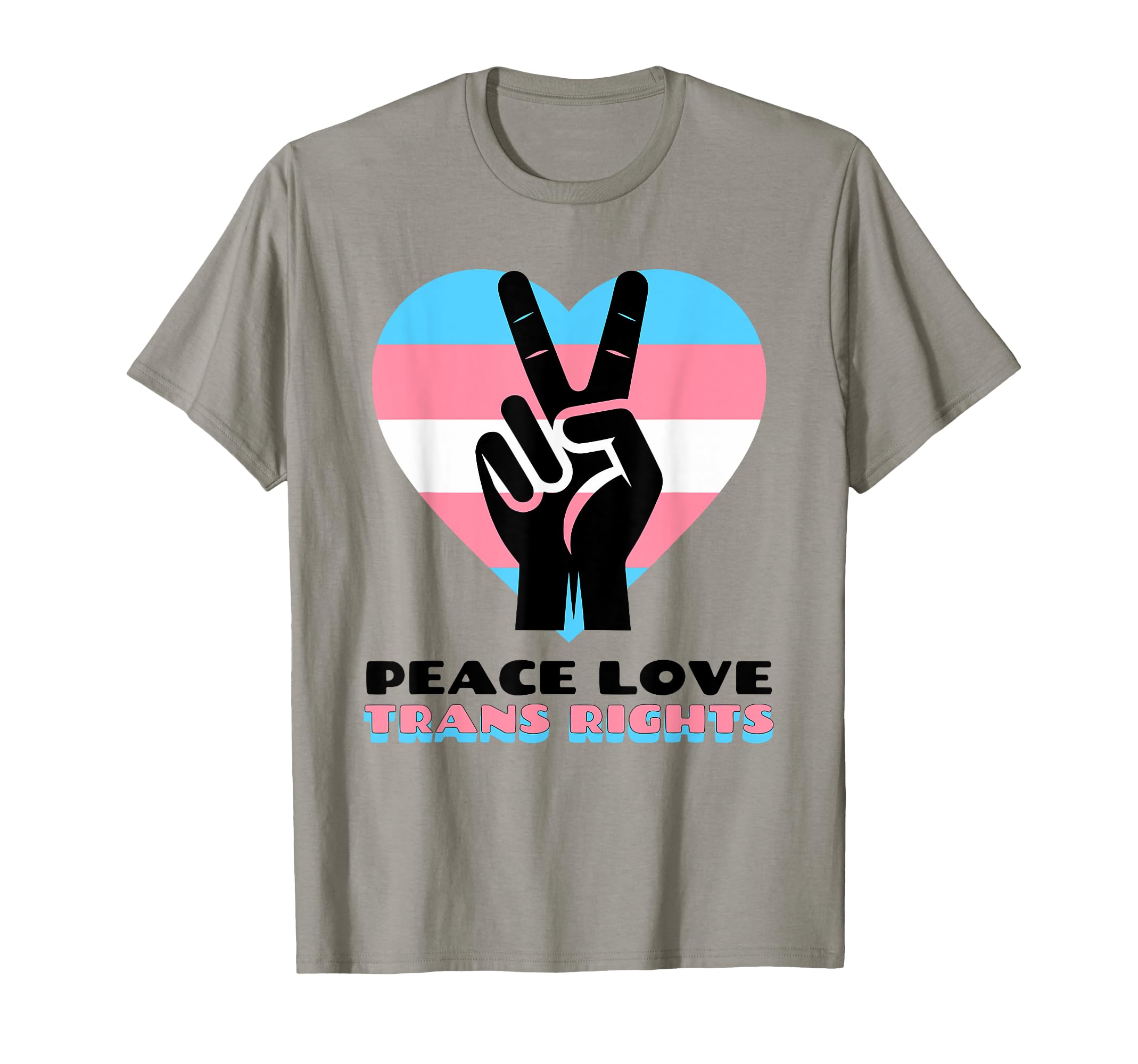 Trans Rights Human Rights Pride Peace T-Shirt - Graphic Print for Adults