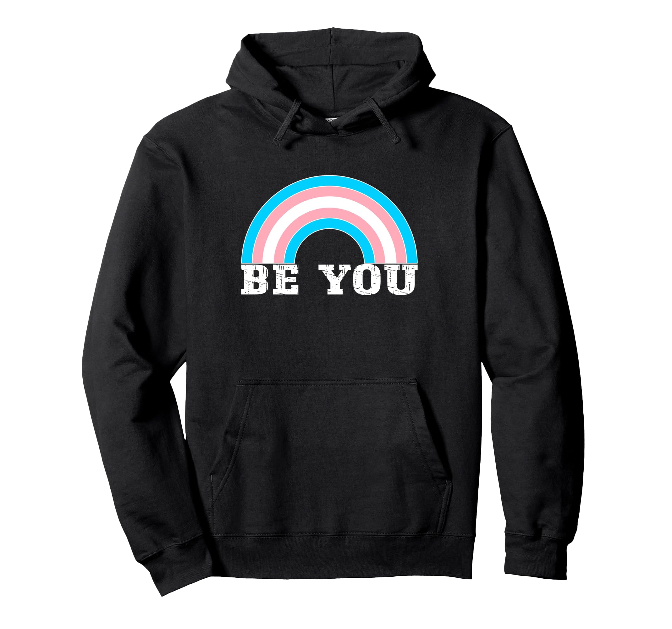Be You Trans Pride Lgbtqia Ally Hoodie - Aesthetic Graphic Unisex