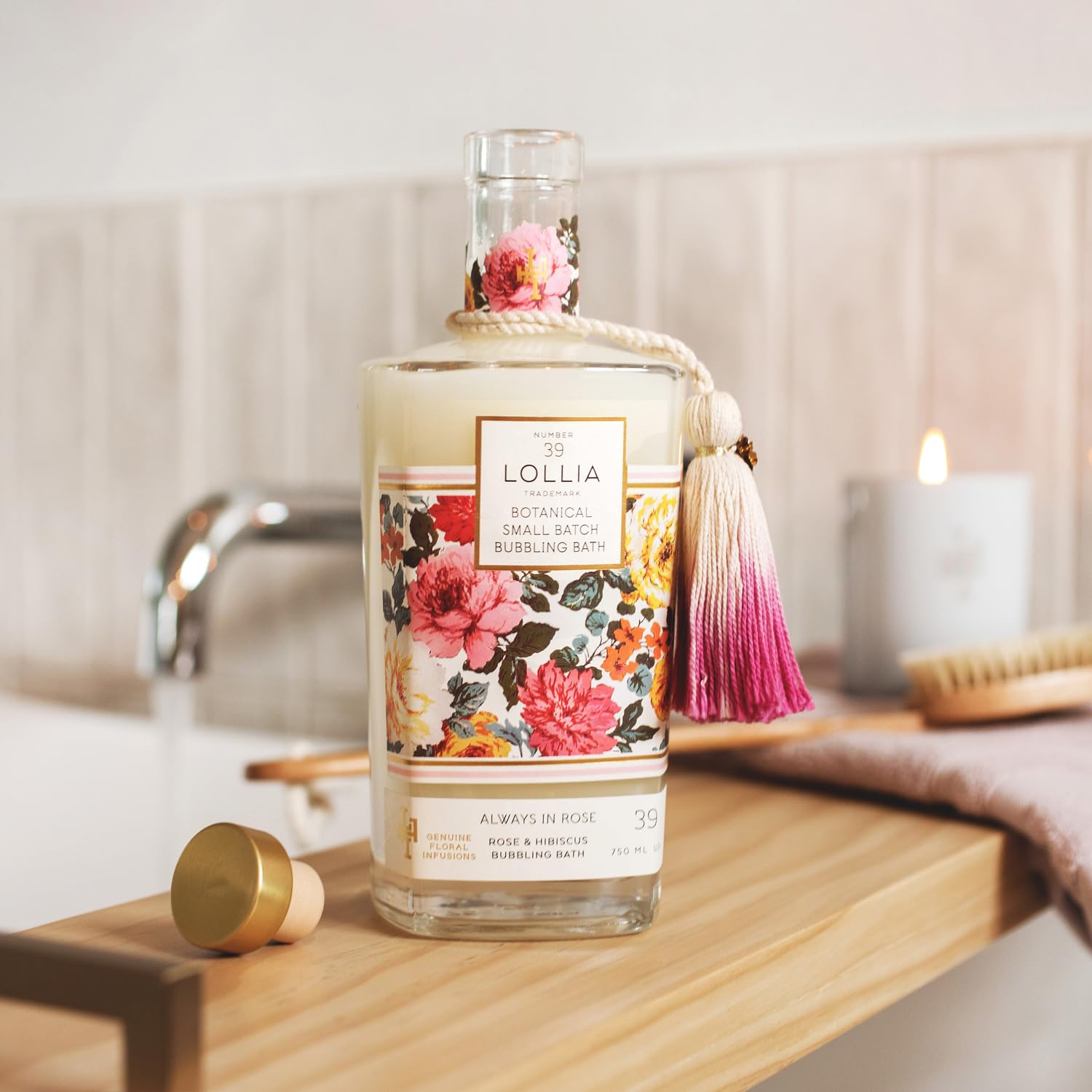 LOLLIA Bubble Bath, Storied Fragrance, Luxury Hydrating Bubbling Soap, Richly Scented Bath and Body Product