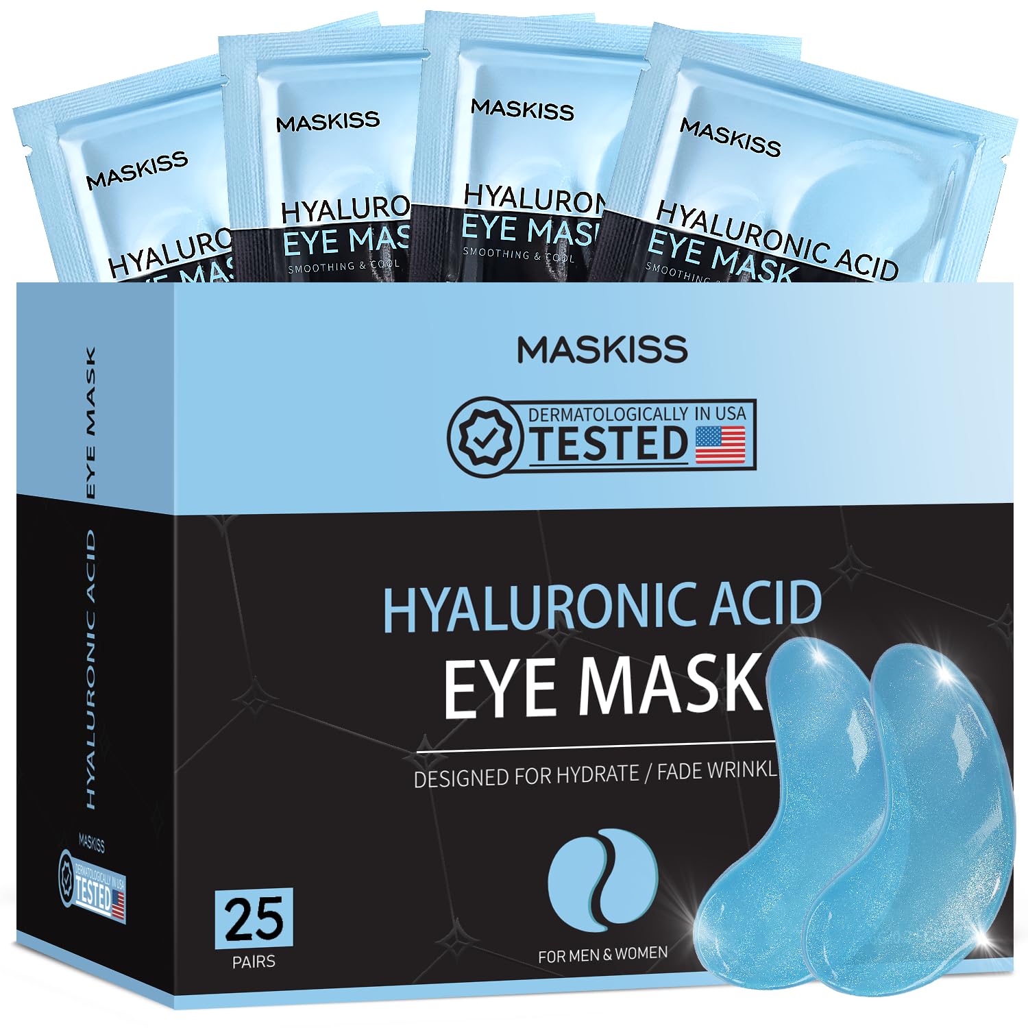 Maskiss Under Eye Patches, eye mask, Collagen Skin Care Products, Eye Patches for Puffy Eyes, eye masks for dark circles and puffiness