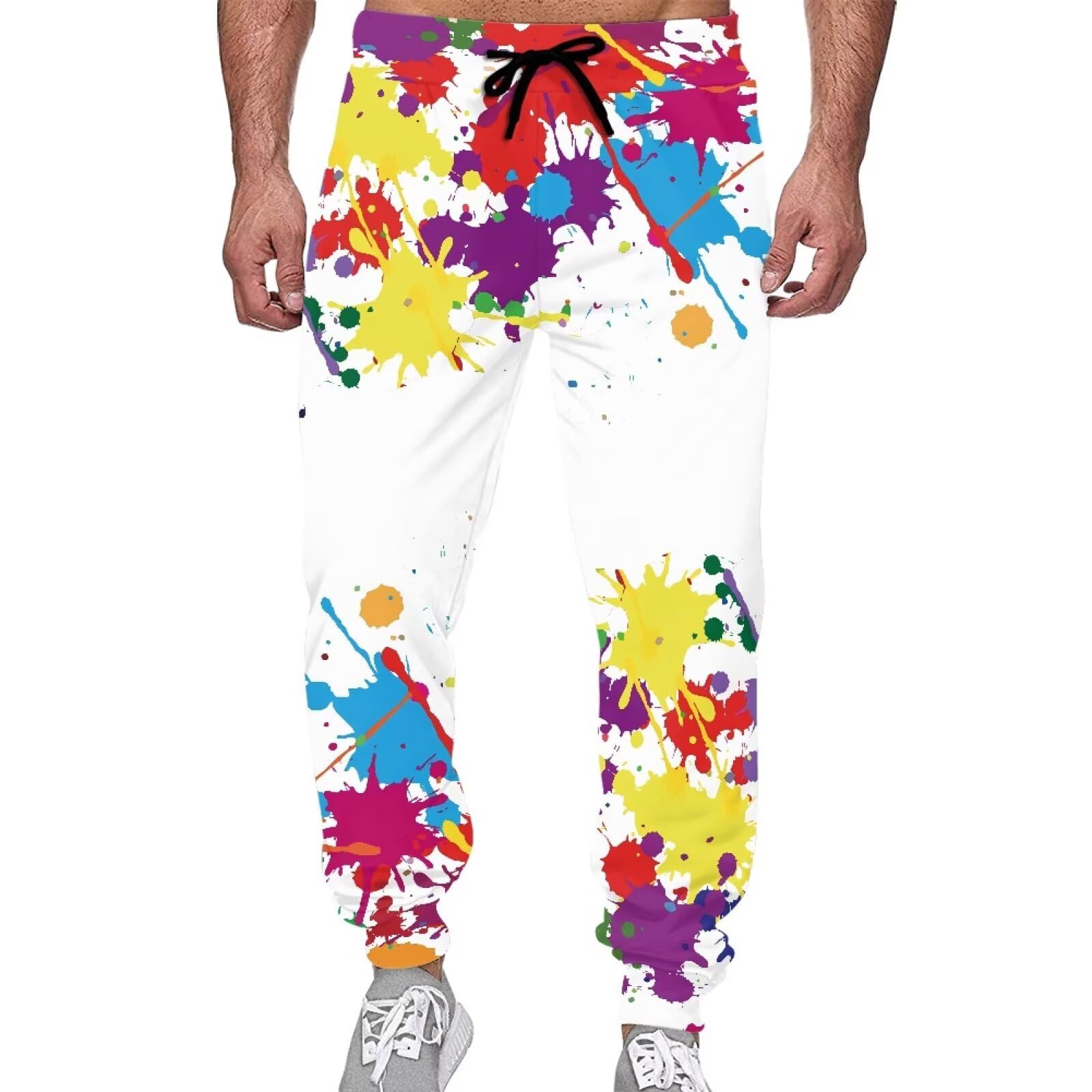 Suhoaziia Women's Men's Athletic Sweatpants with Pockets Adult Footed Sweatpants Loose Fit Casual Sports Lounge Pants S-5XL