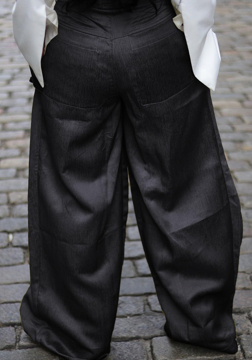 DINGANG High Waisted Wide Leg Cargo Pants Women Flowy Casual Pants with Zippers Pockets