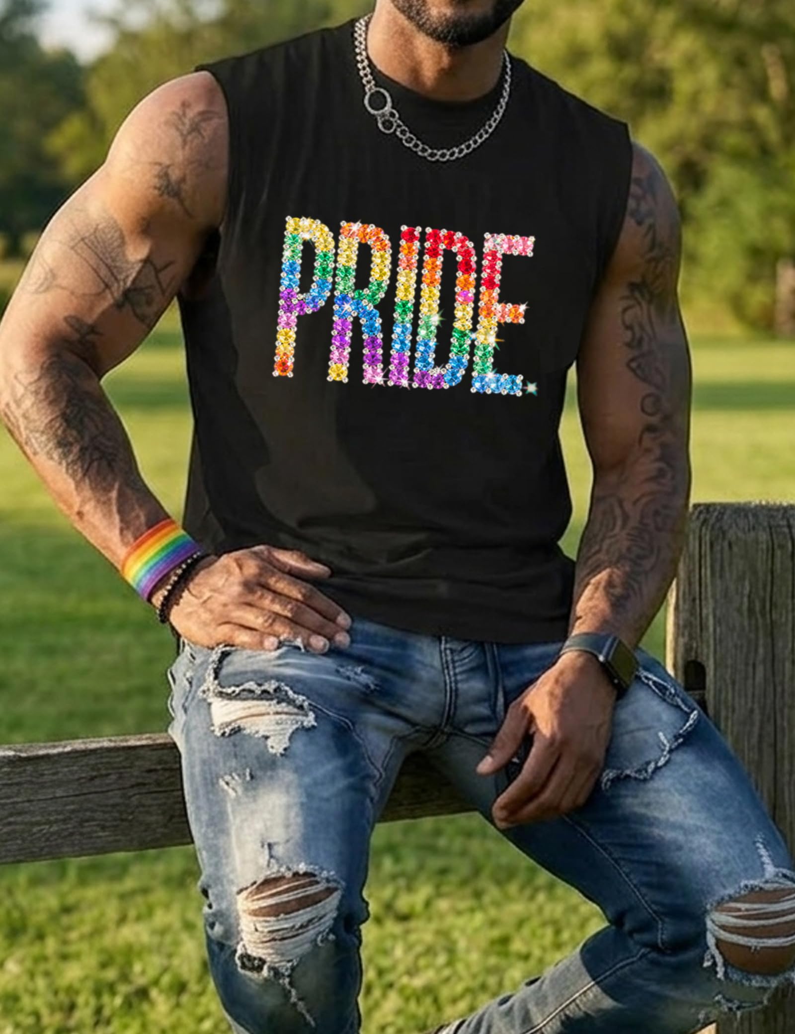 Be You Tank Pride Men Shirt Rainbow Graphic Shirts Letter Print Casual Short Sleeve Tees Tops