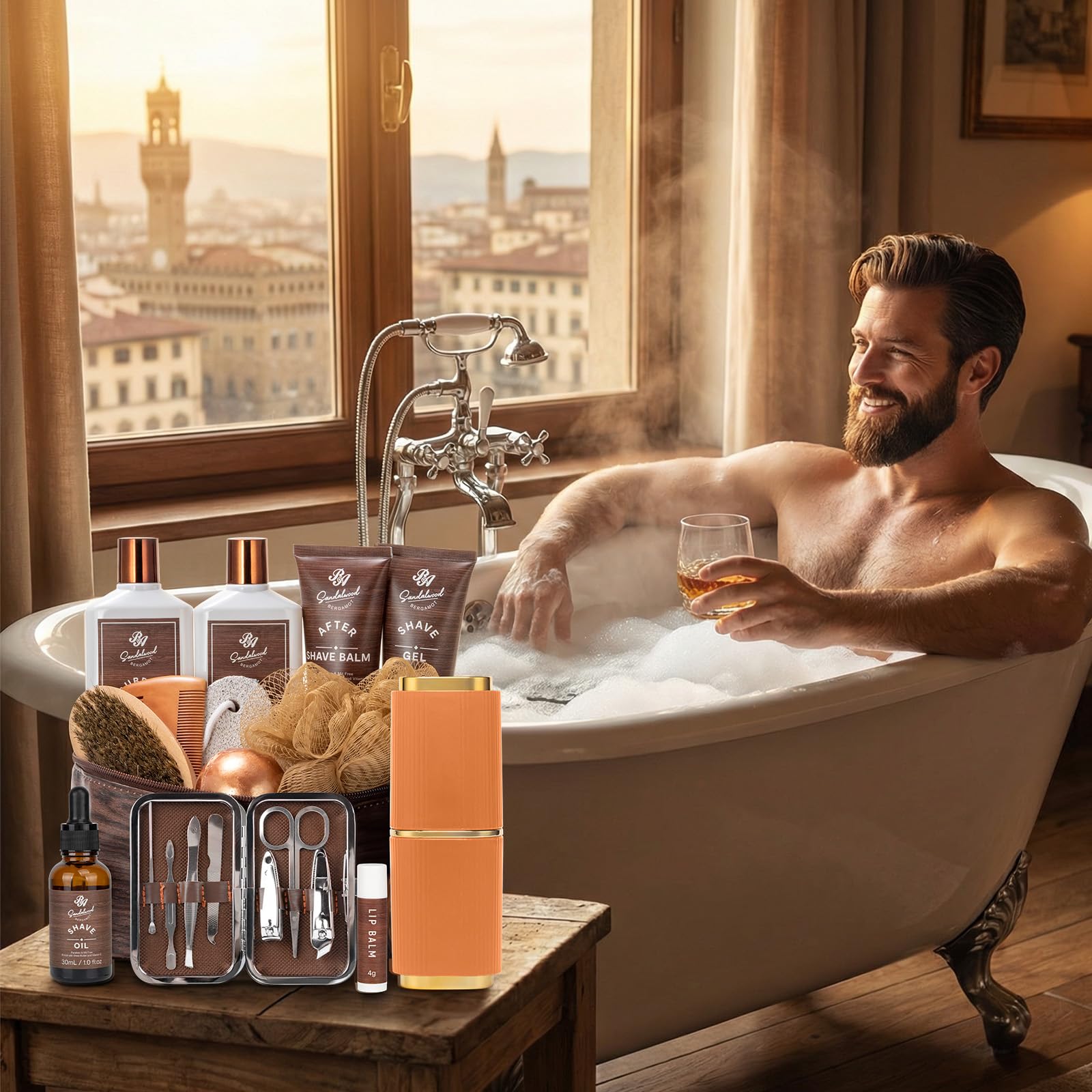 RA2021017-32-33-40 Men Bath Set