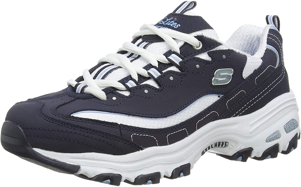 Skechers Women's D'lites Life Saver Memory Foam Lace-up Sneakers